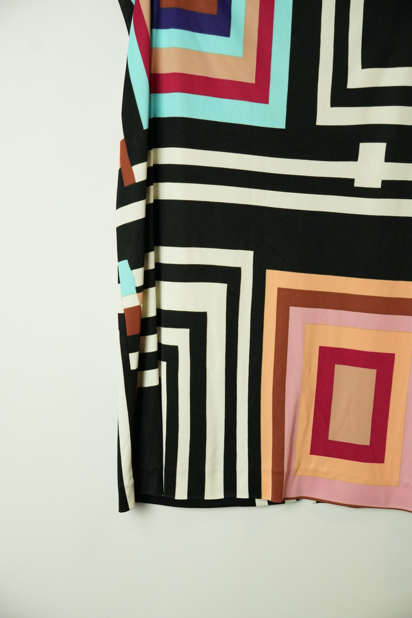 Gianfranco Ferre Jeans Square Tile Print Skirt