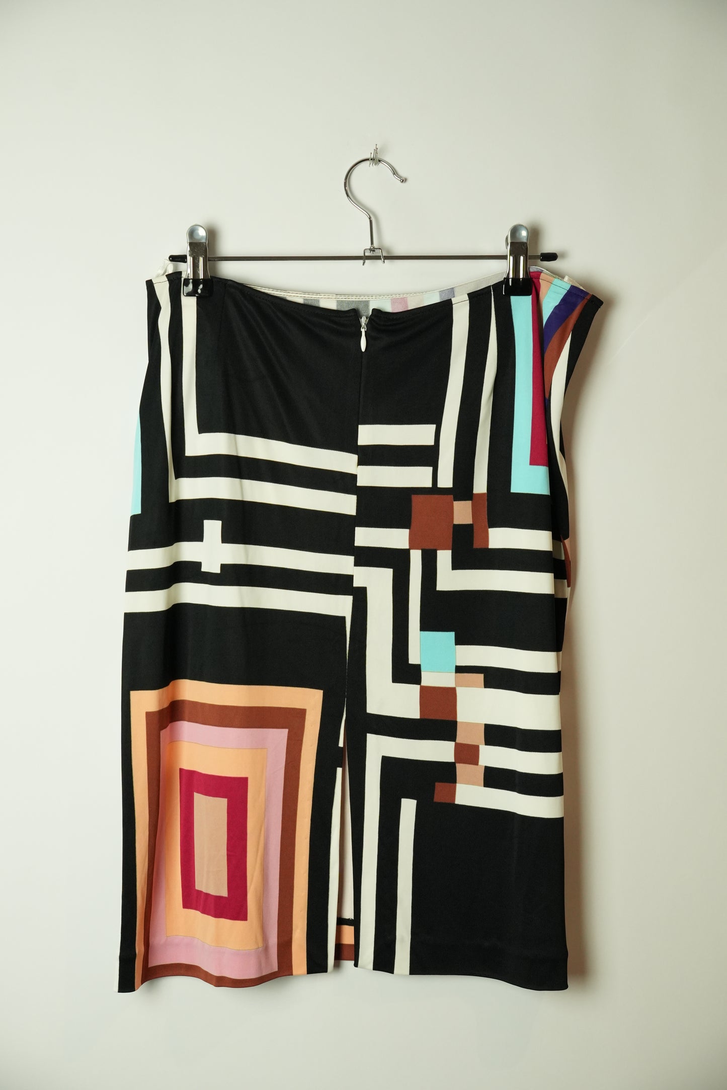 Gianfranco Ferre Jeans Square Tile Print Skirt