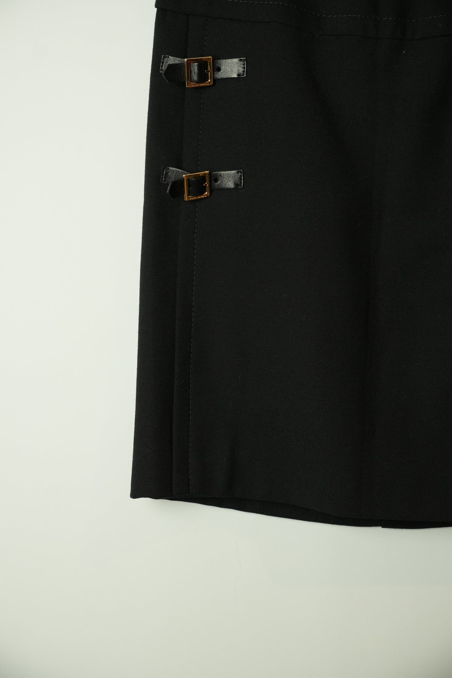 Dolce & Gabbana Buckle Side Pencil Mini Skirt