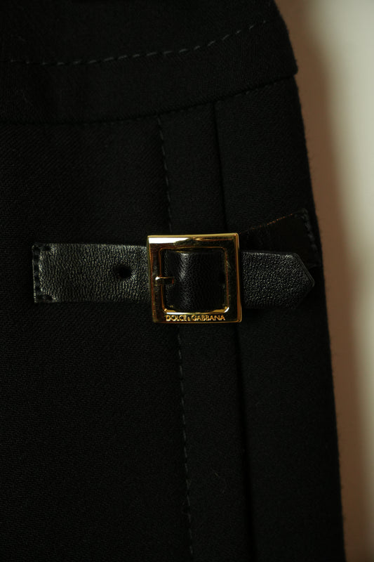 Dolce & Gabbana Buckle Side Pencil Mini Skirt