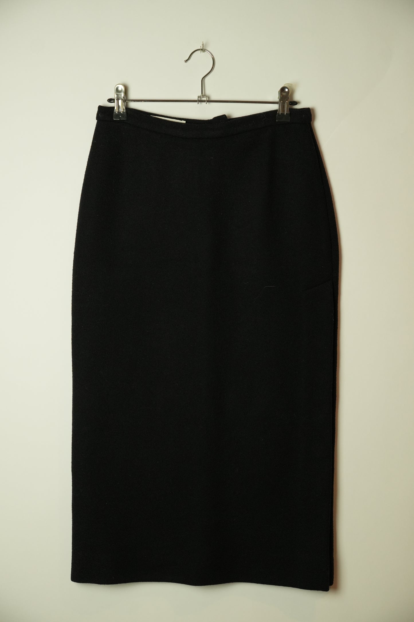 Dolce & Gabbana Side Button Midi Pencil Wool Blend Skirt