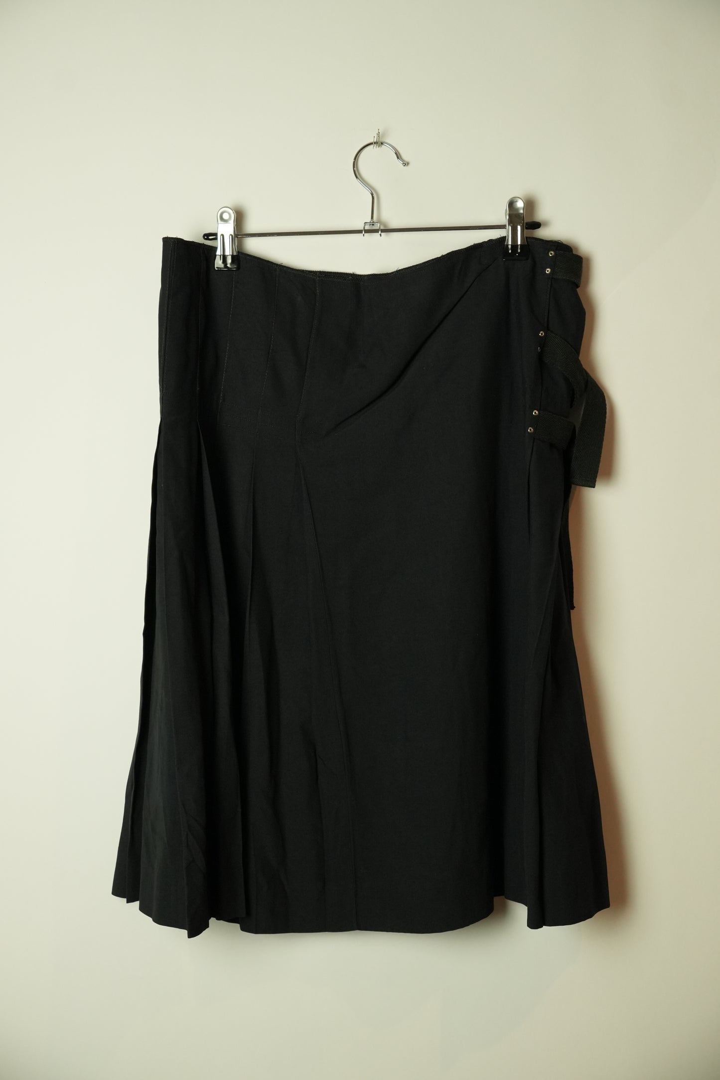 Jean Paul Gaultier Junior Pleated Wrap Skirt w Belt Design Sz 50