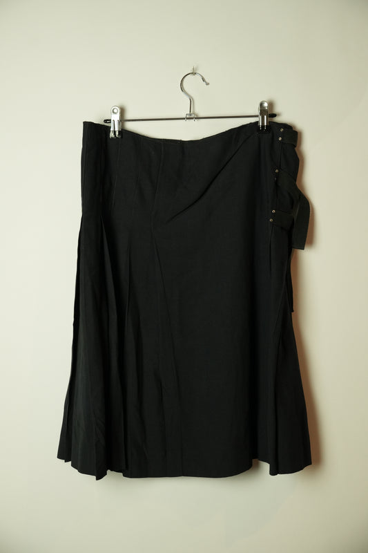 Jean Paul Gaultier Junior Pleated Wrap Skirt w Belt Design Sz 50