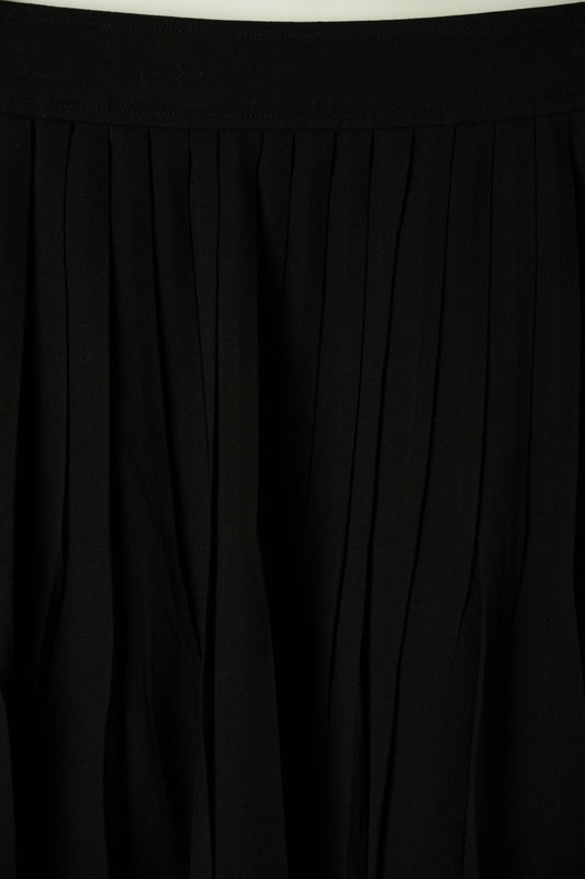 Burberry London Black Pleated Flow Skirt