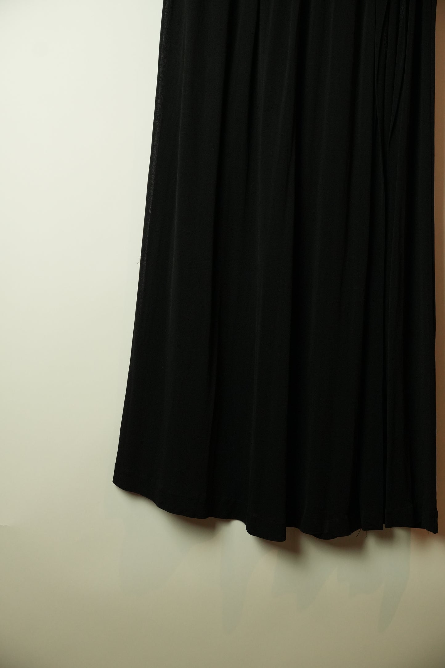 Comme Des Garcons Black Slit Kei Ninomiya Noir Kei Silk Skirt AD1990