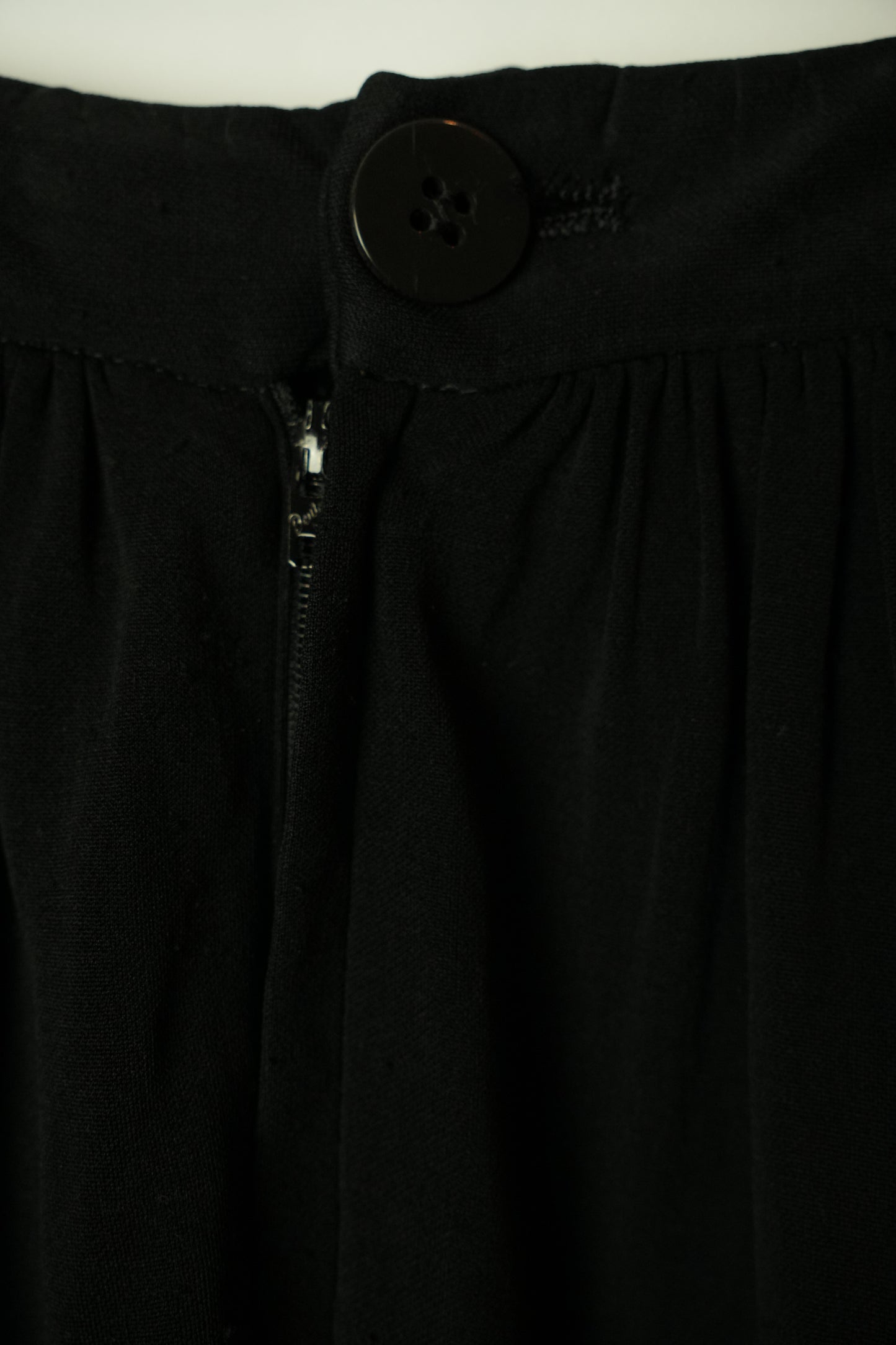 Comme Des Garcons Black Slit Kei Ninomiya Noir Kei Silk Skirt AD1990