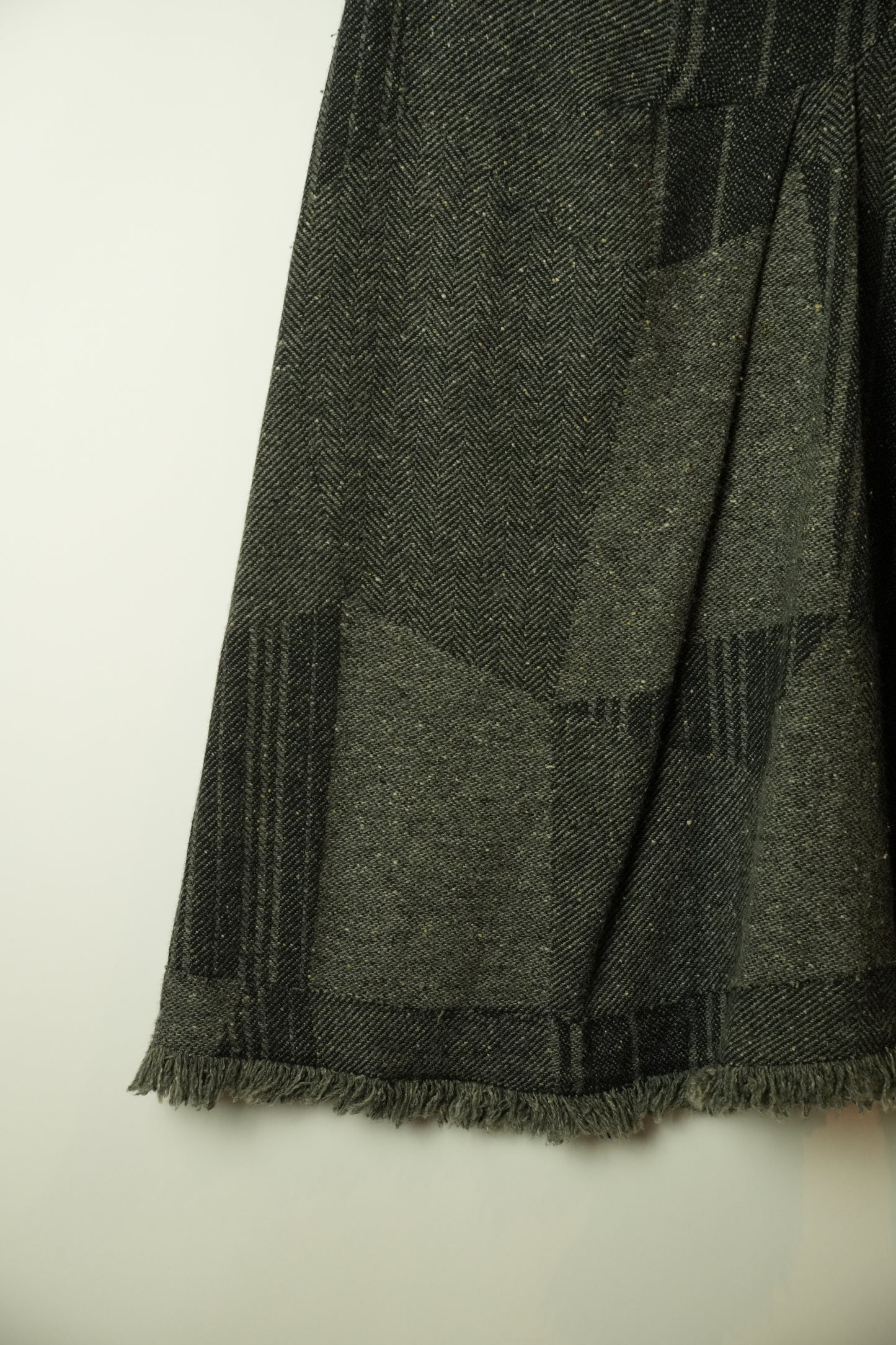 Burberry Grey Fringe Skirt