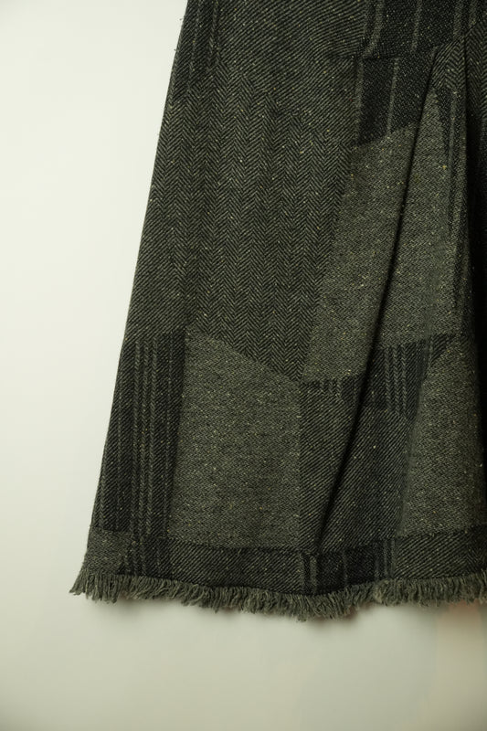 Burberry Grey Fringe Skirt
