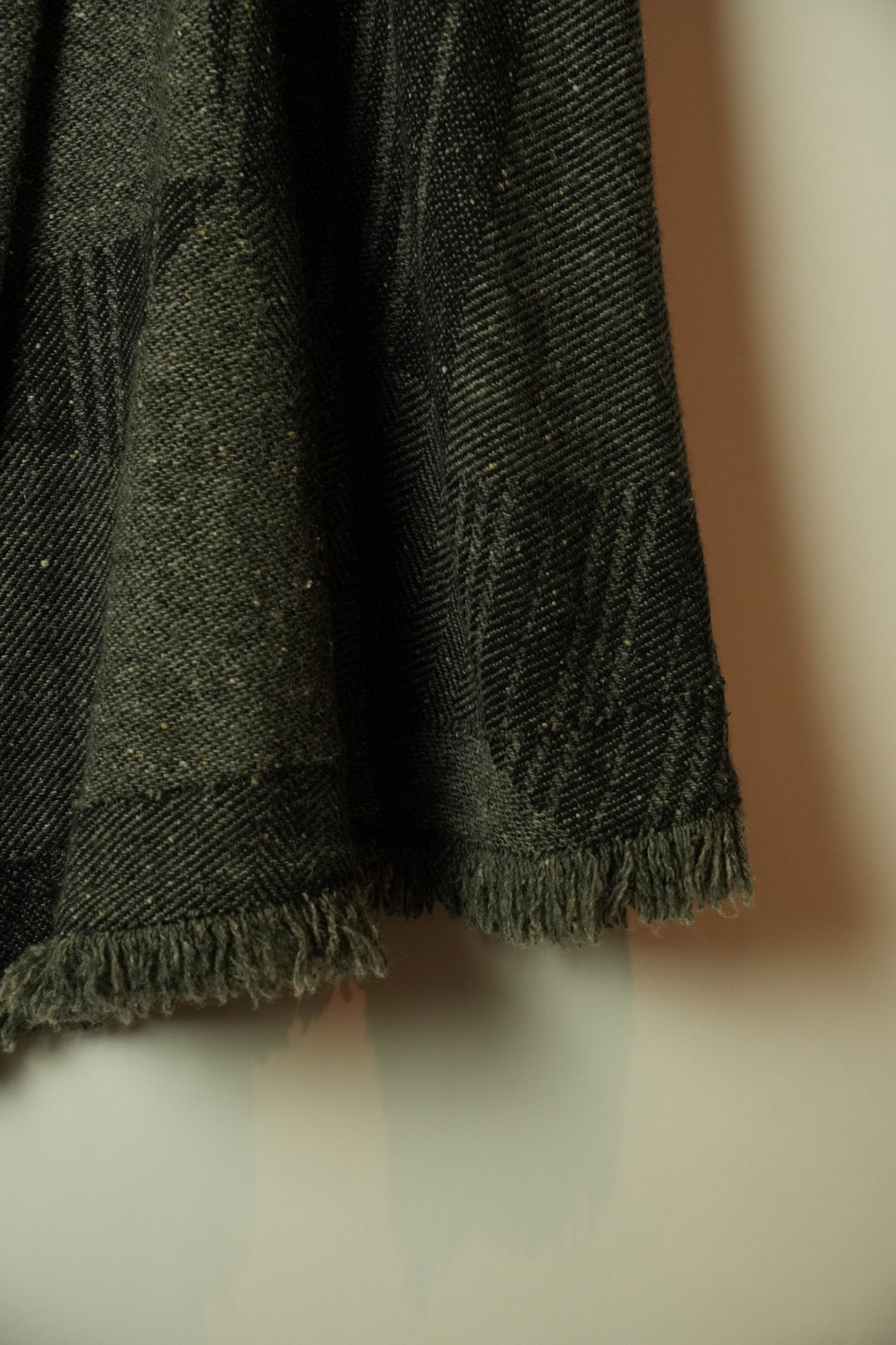 Burberry Grey Fringe Skirt