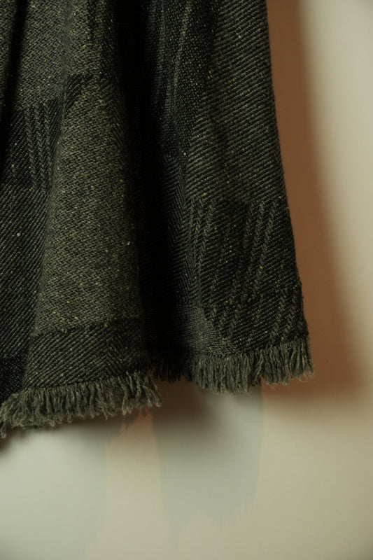 Burberry Grey Fringe Skirt