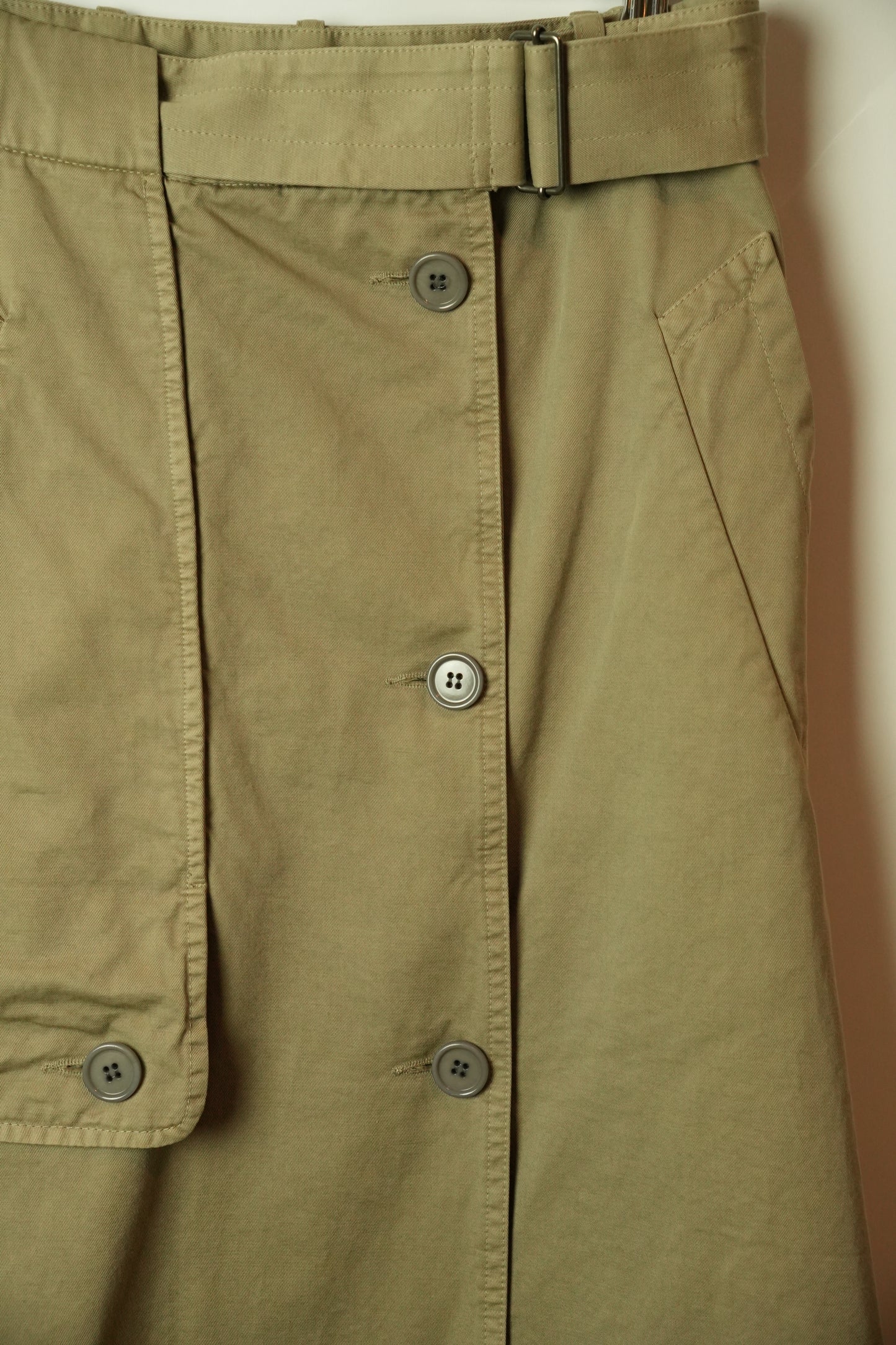 Dries Van Noten Military High Waist Skirt