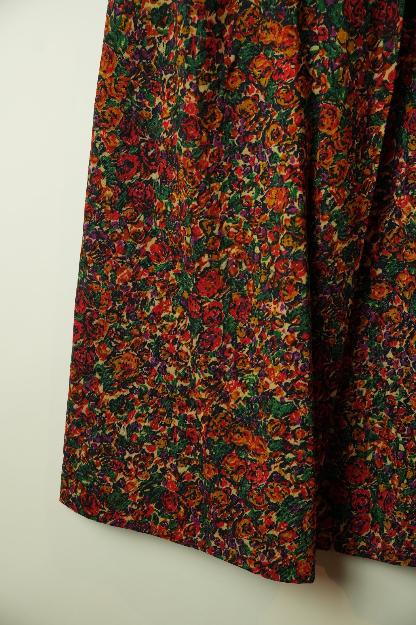 Yves Saint Laurent Flared Floral Autumn Skirt