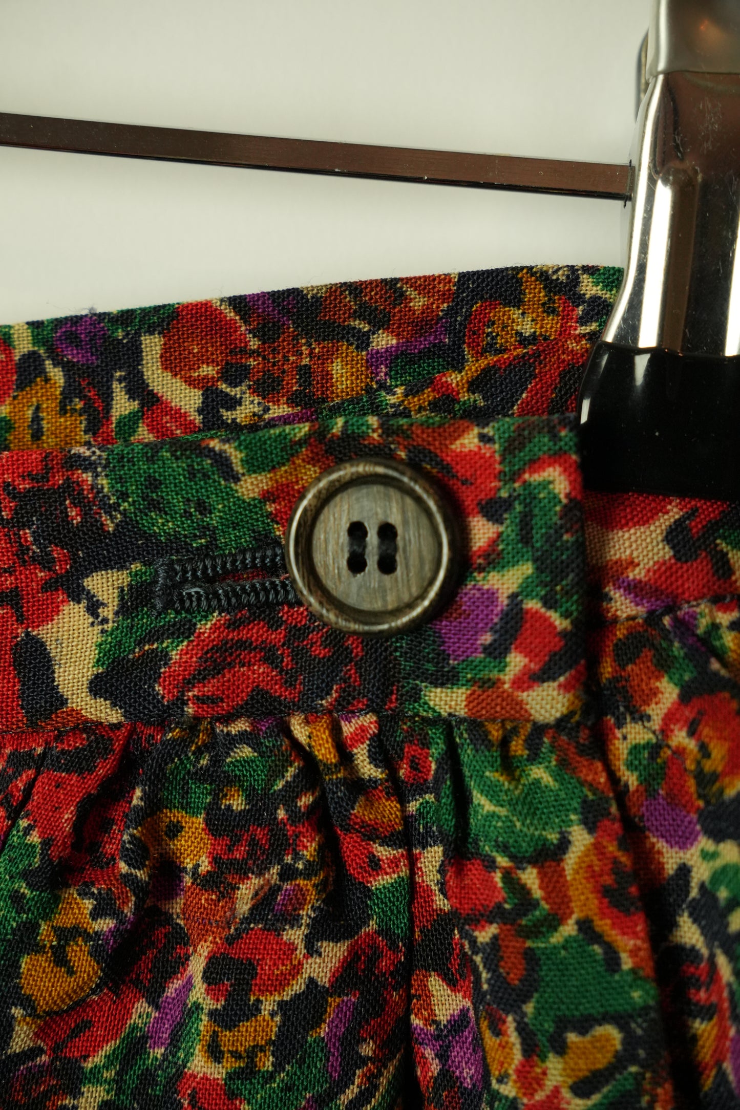 Yves Saint Laurent Flared Floral Autumn Skirt
