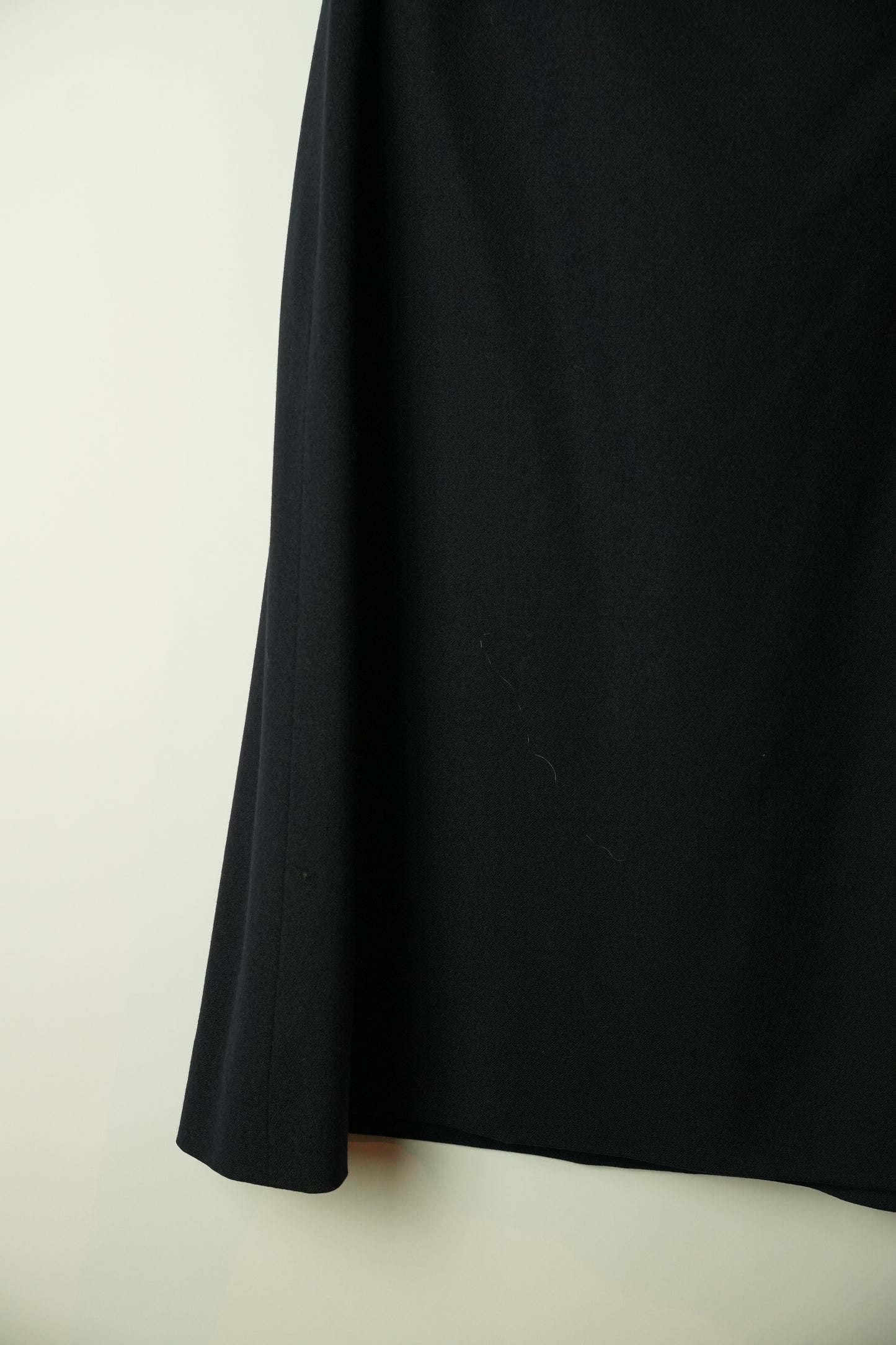 Celine Double Metal Buckle Navy Skirt