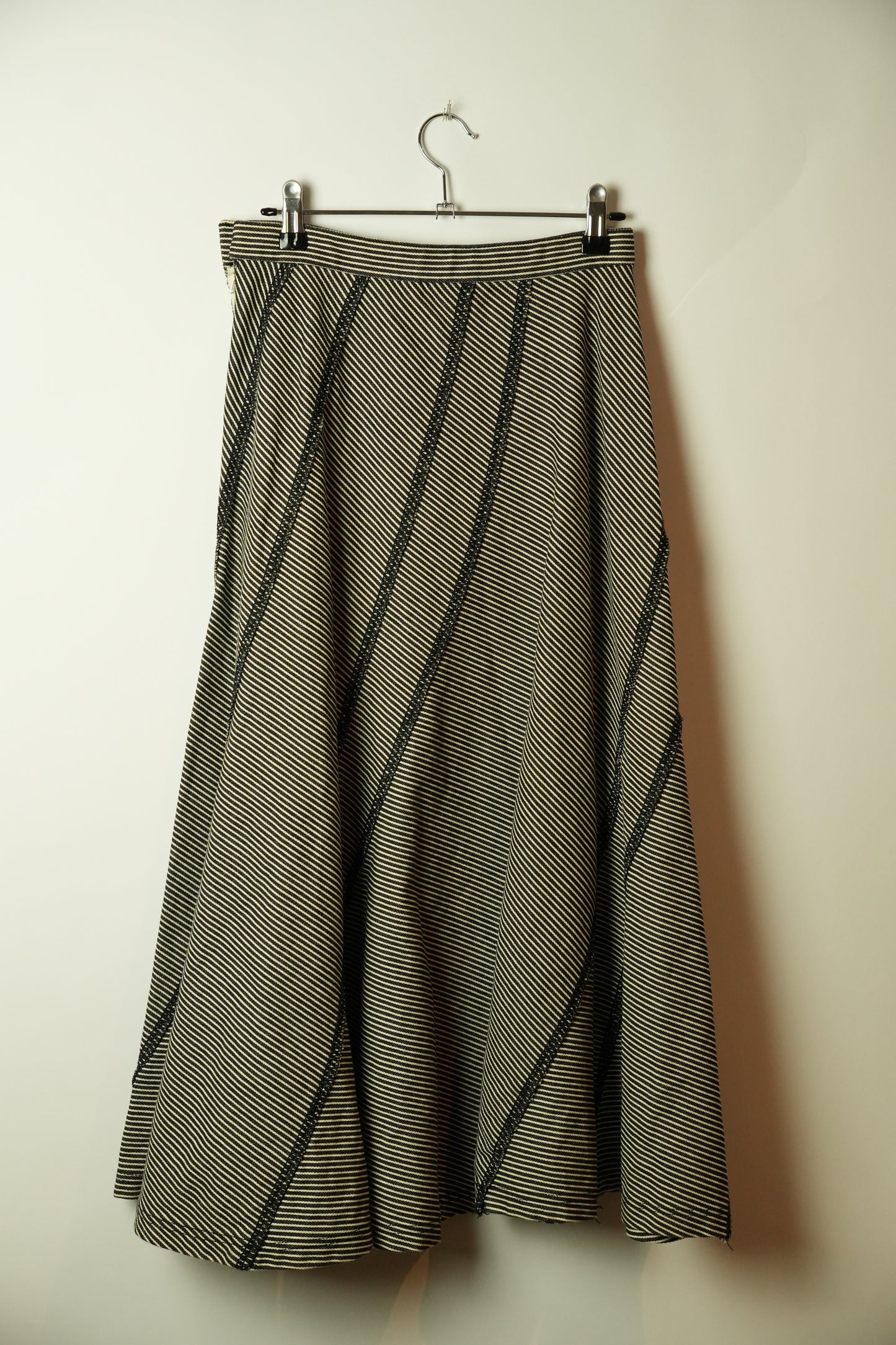 Tricot Comme Des Garcons Stripe Panel Skirt AD2003