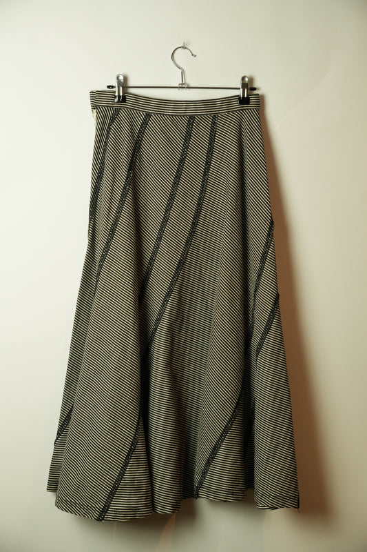 Tricot Comme Des Garcons Stripe Panel Skirt AD2003