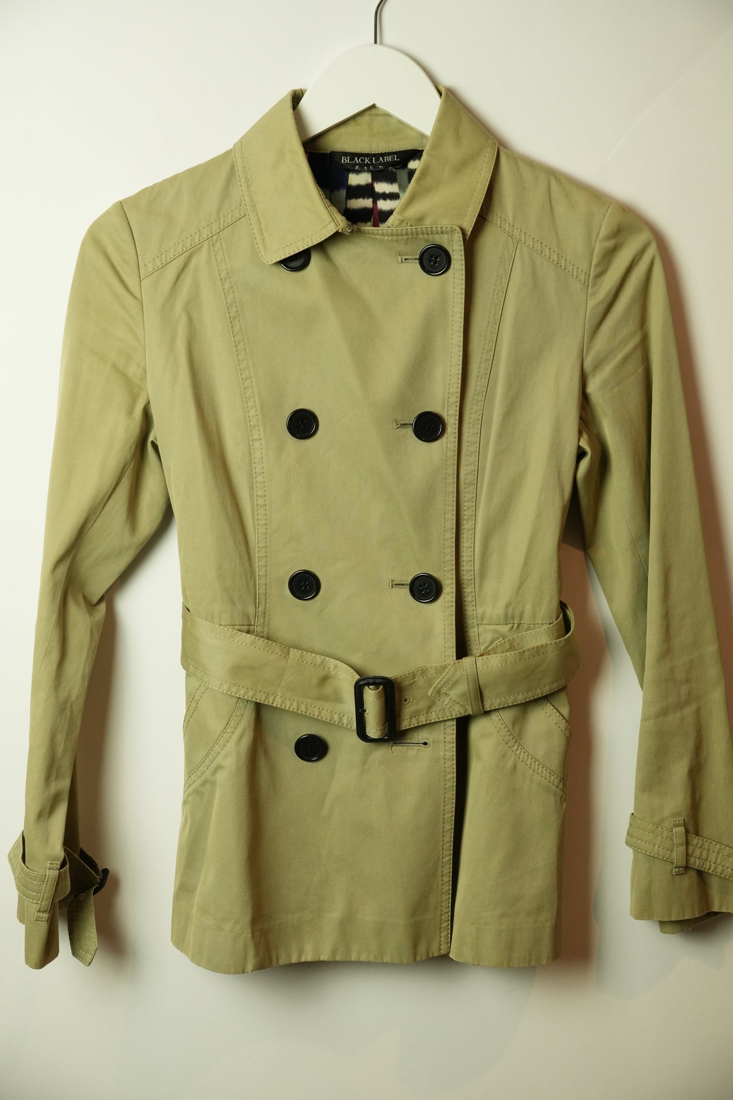 Paul Smith Black Label Short Beige Trench Jacket