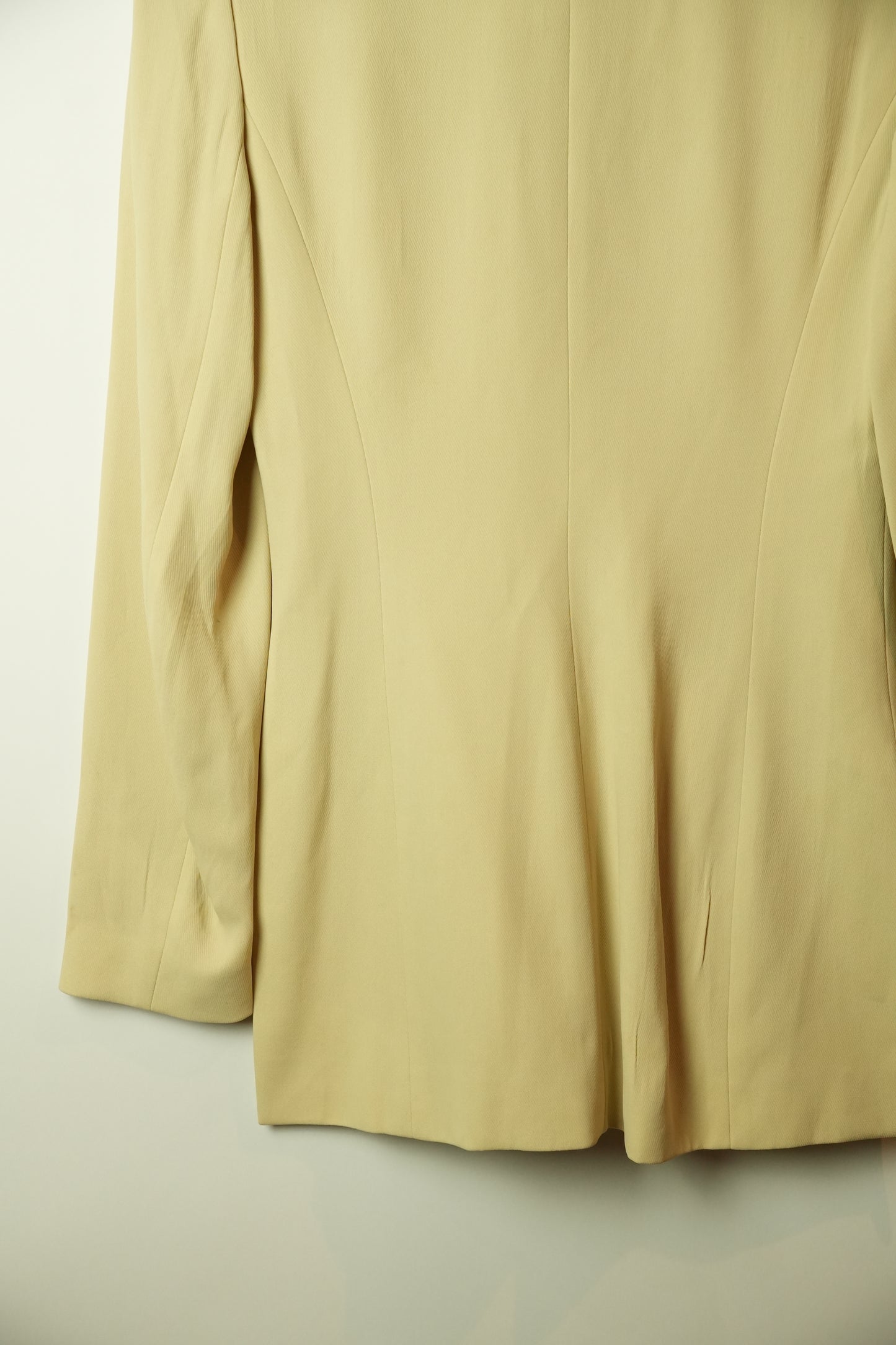 Kenzo Cream Mandarin Collar Button Down Blazer Sz 36