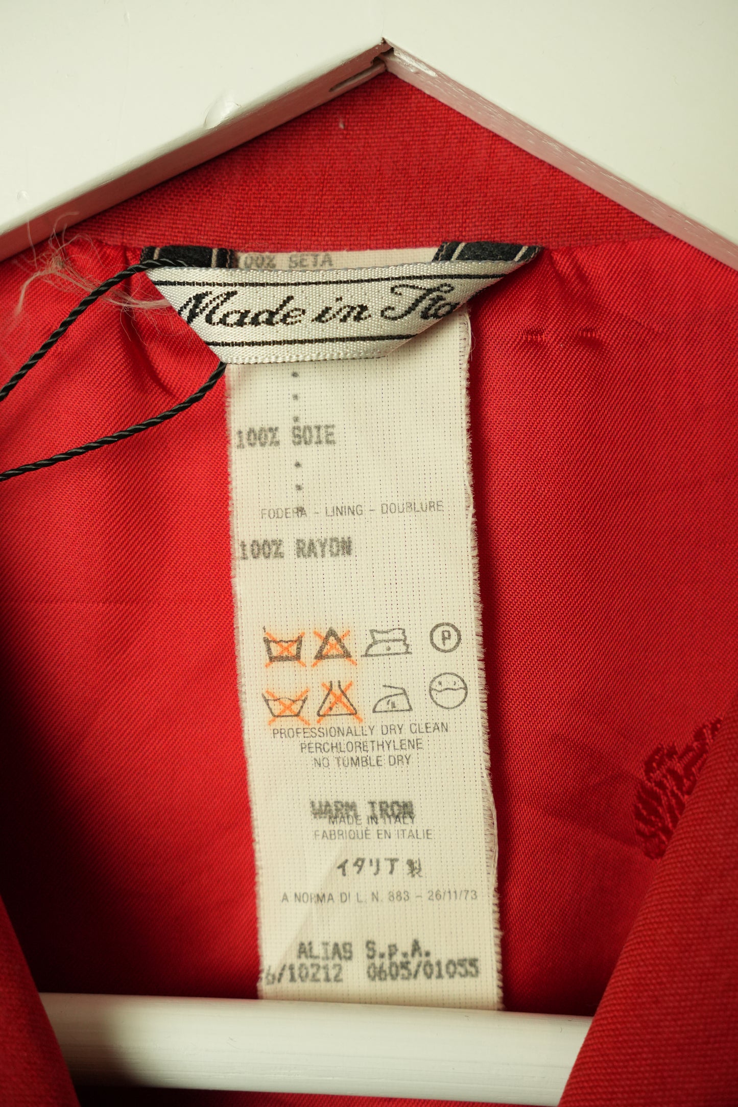 Gianni Versace Western 100% Silk Contrast Stitch Blazer