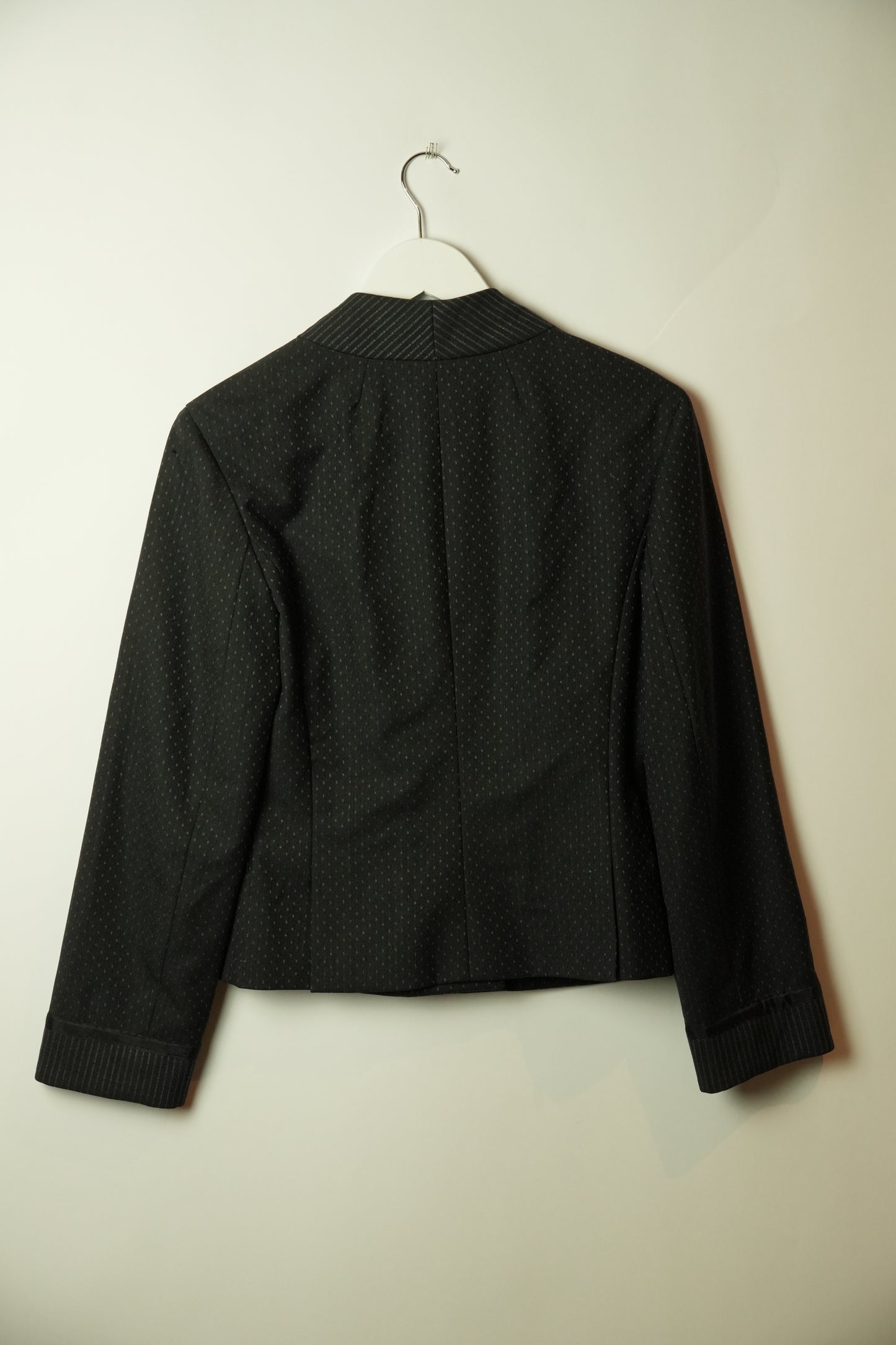 Marc Jacobs Double Breasted Collarless Big Button Dot Blazer