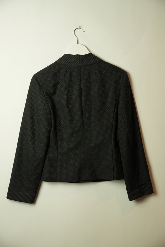 Marc Jacobs Double Breasted Collarless Big Button Dot Blazer