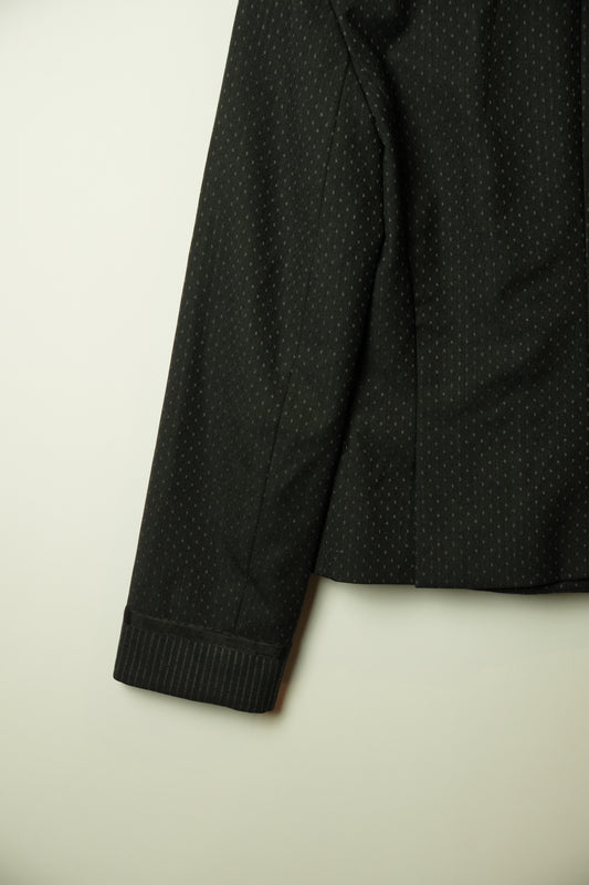 Marc Jacobs Double Breasted Collarless Big Button Dot Blazer