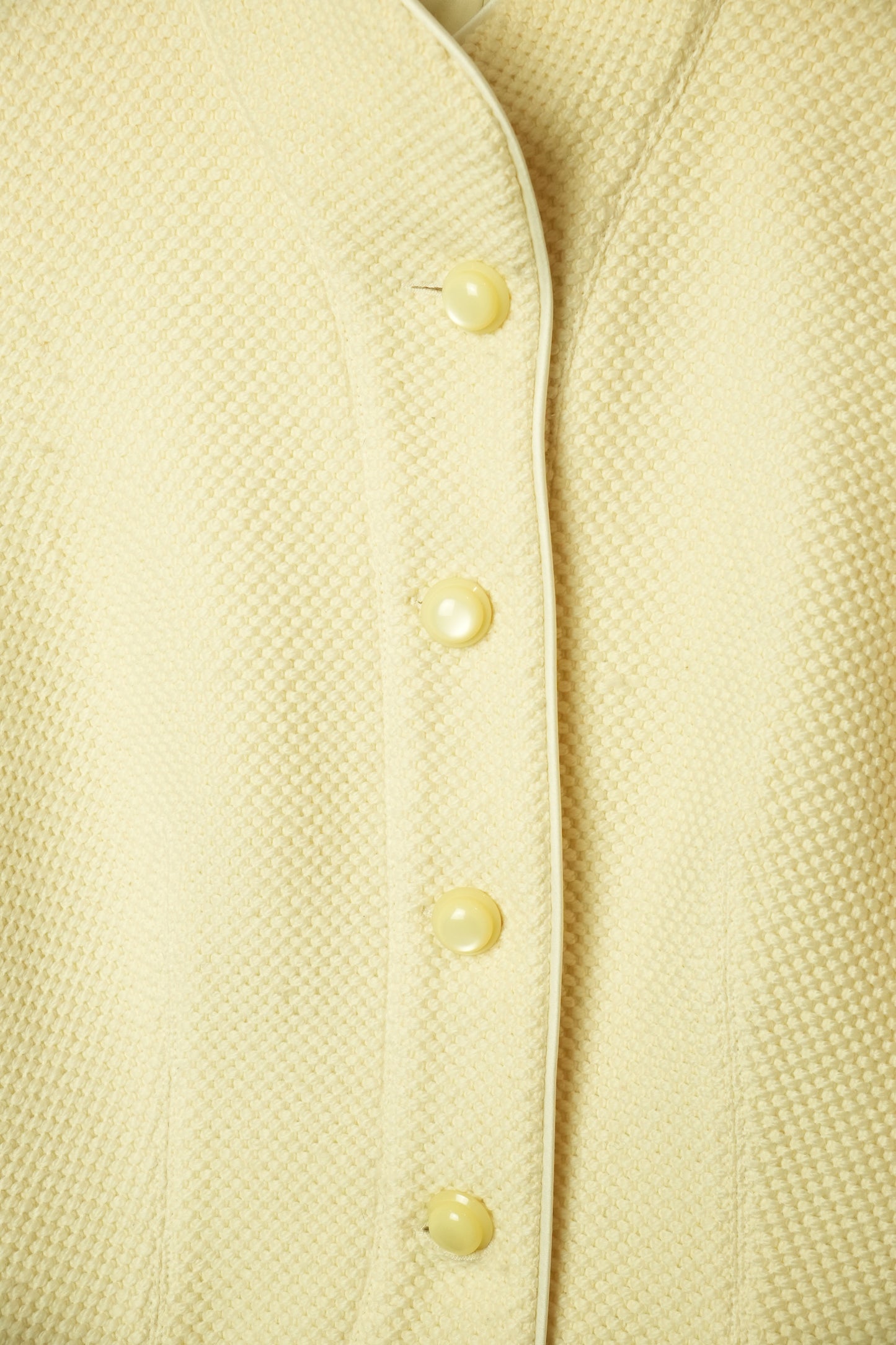 Armani Collezioni Wool High Neck Button Down Collarless Blazer