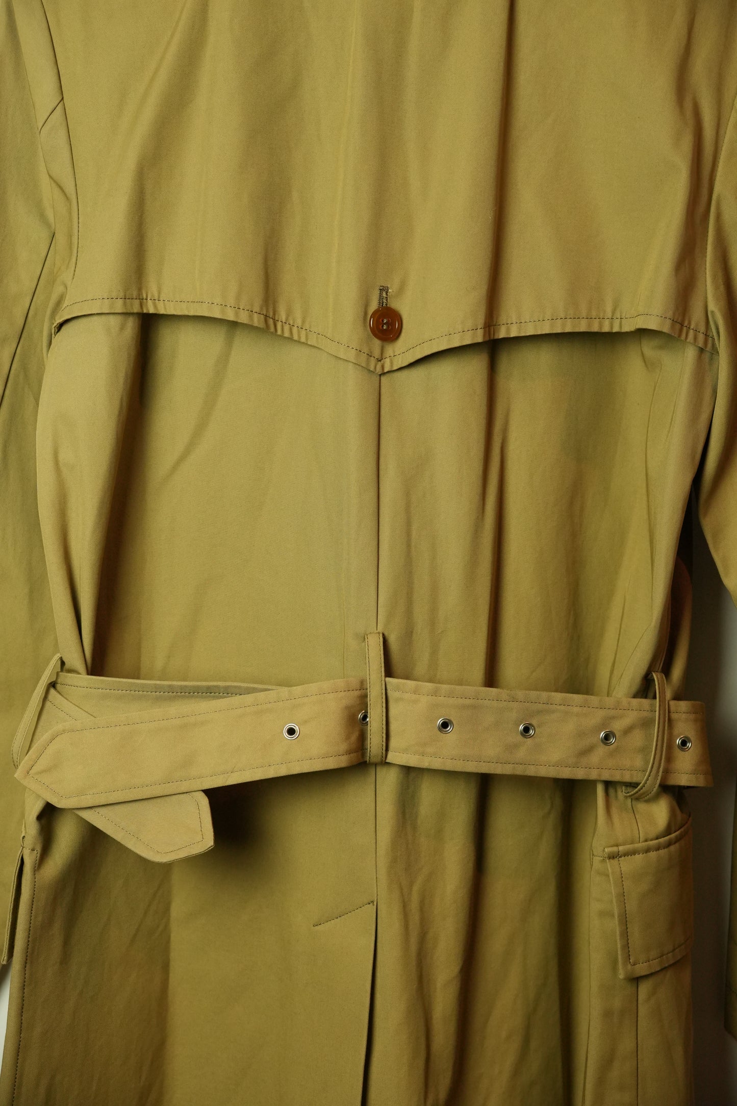 Vivienne Westwood Man Beige Trench Coat w Pocket Detail