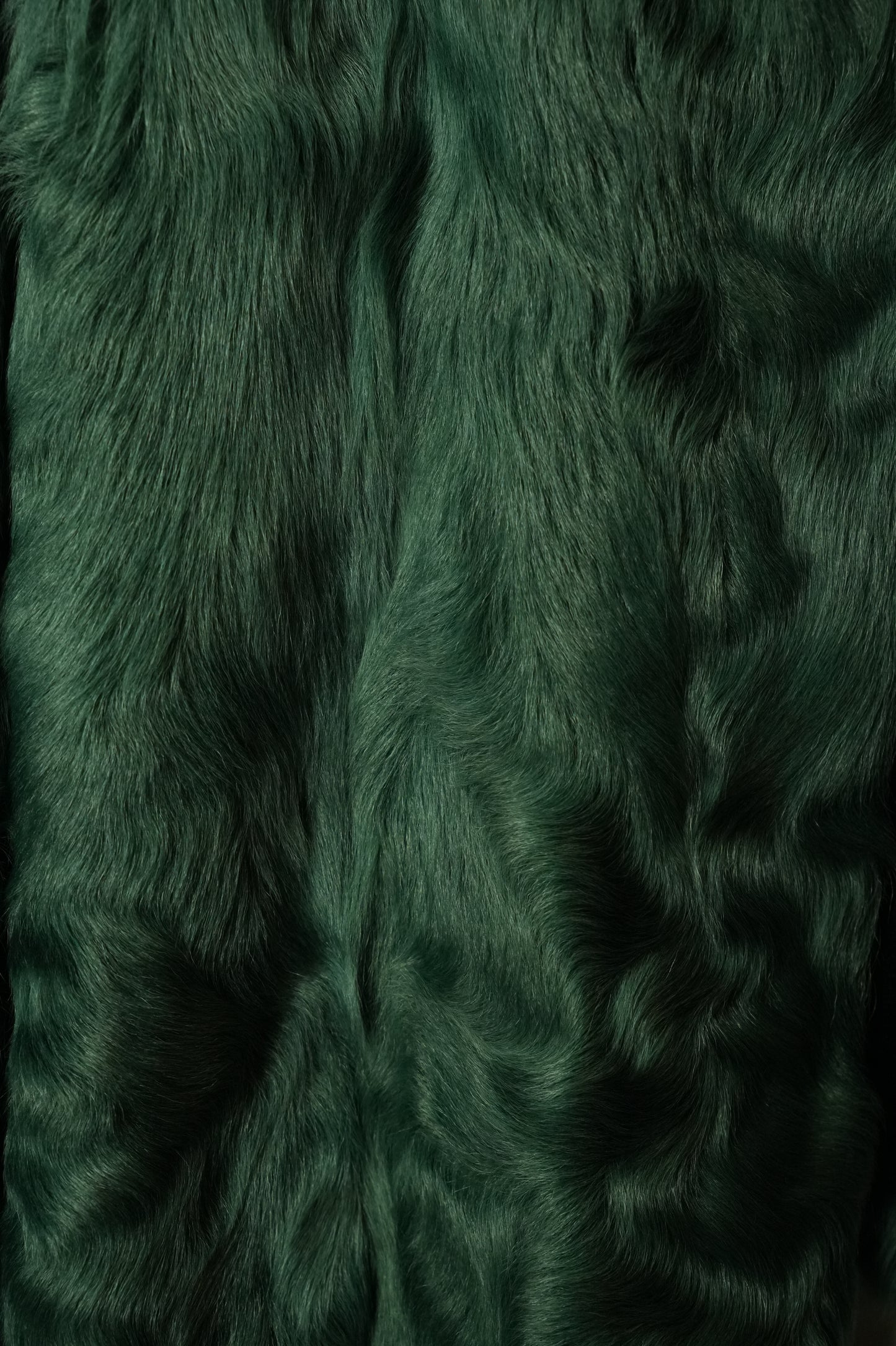 Loritti Green Lamb Leather Fur Jacket