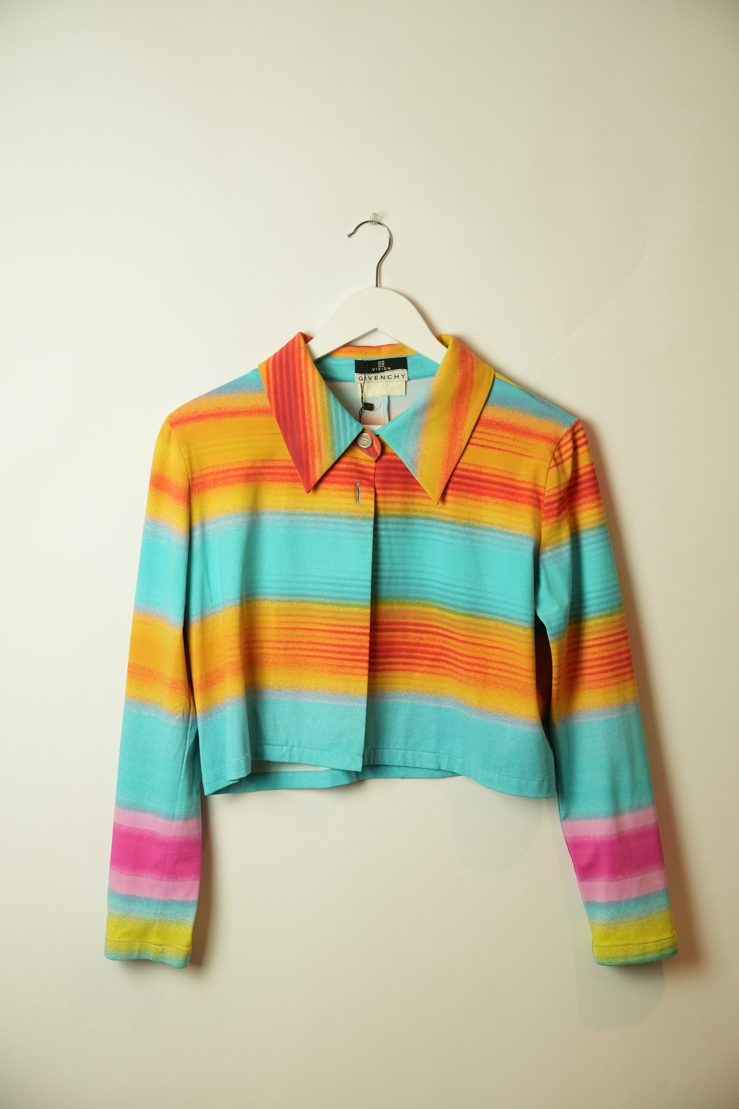 Givenchy Multi Colour Cropped Shirt Jacket