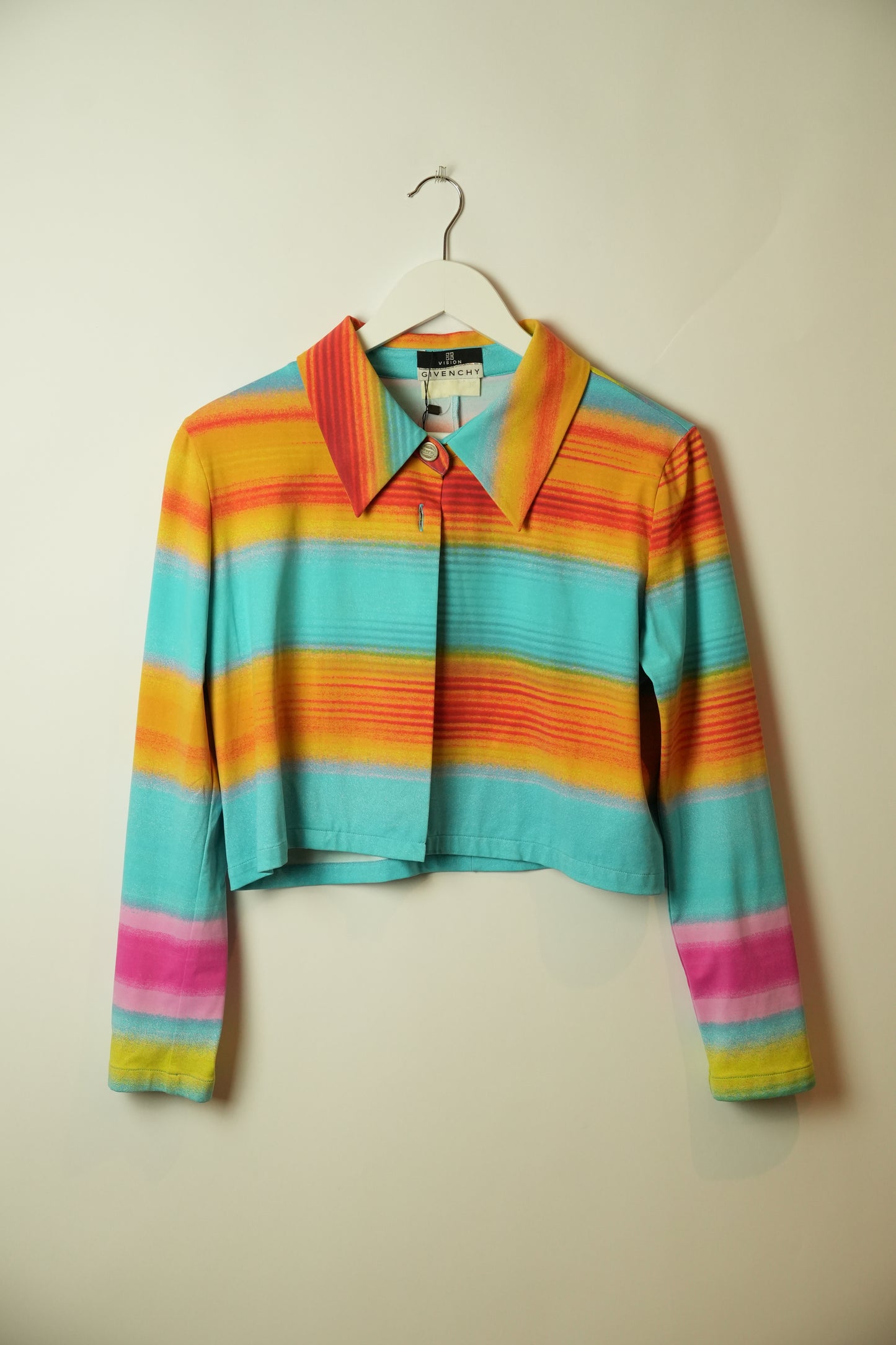 Givenchy Multi Colour Cropped Shirt Jacket