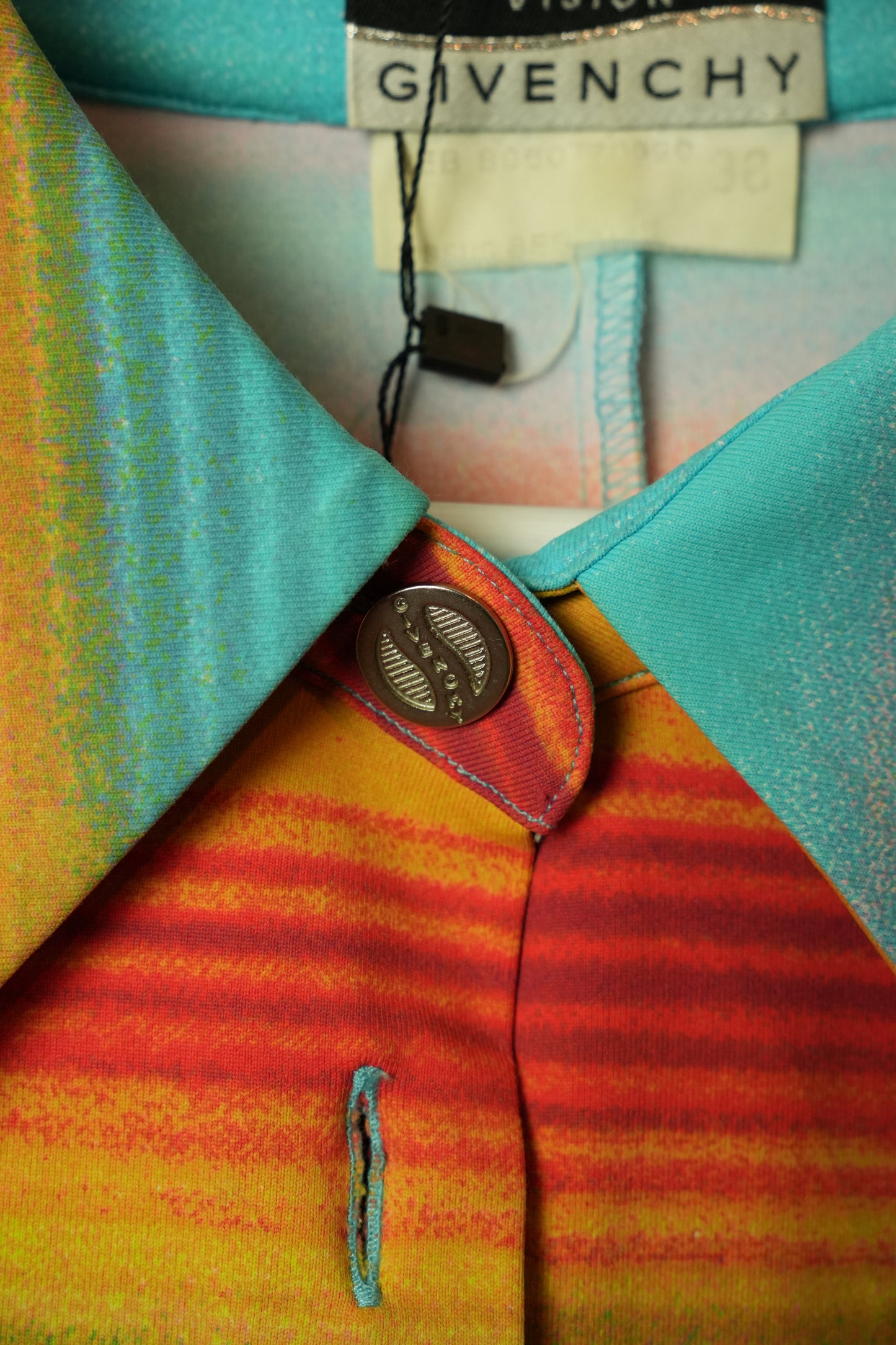 Givenchy Multi Colour Cropped Shirt Jacket