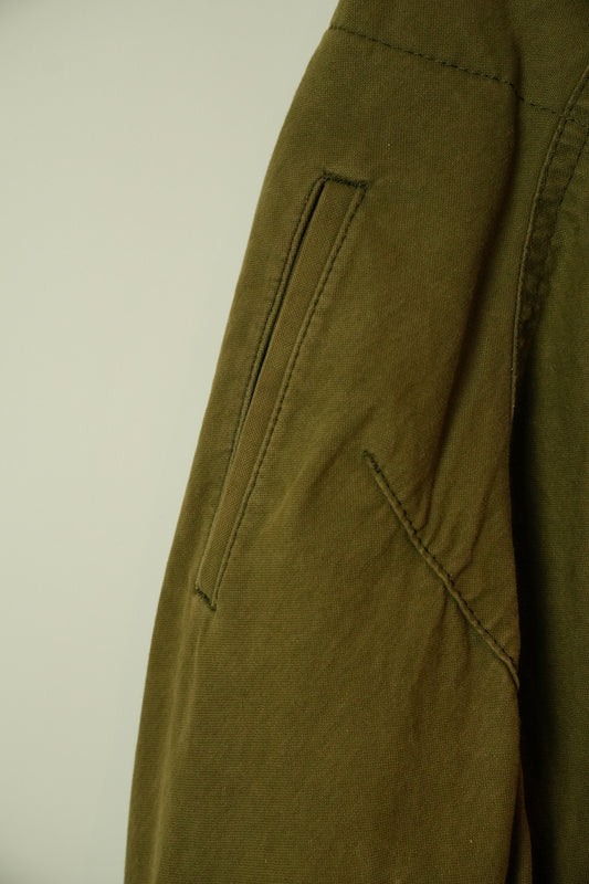 Comme Des Garcons Khaki Cotton Bubble Skirt
