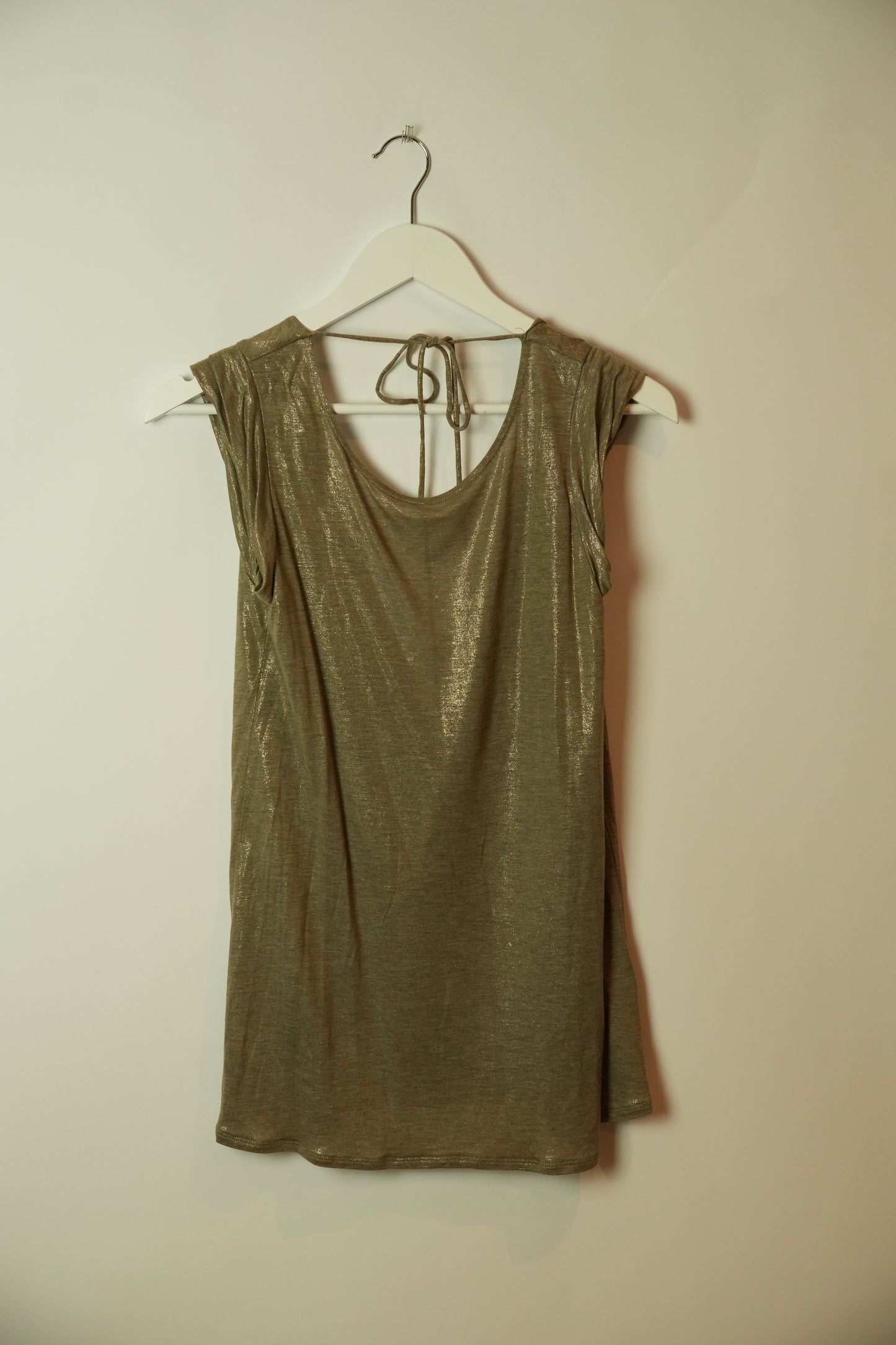 Vivienne Tam Metallic Tee w Low Back