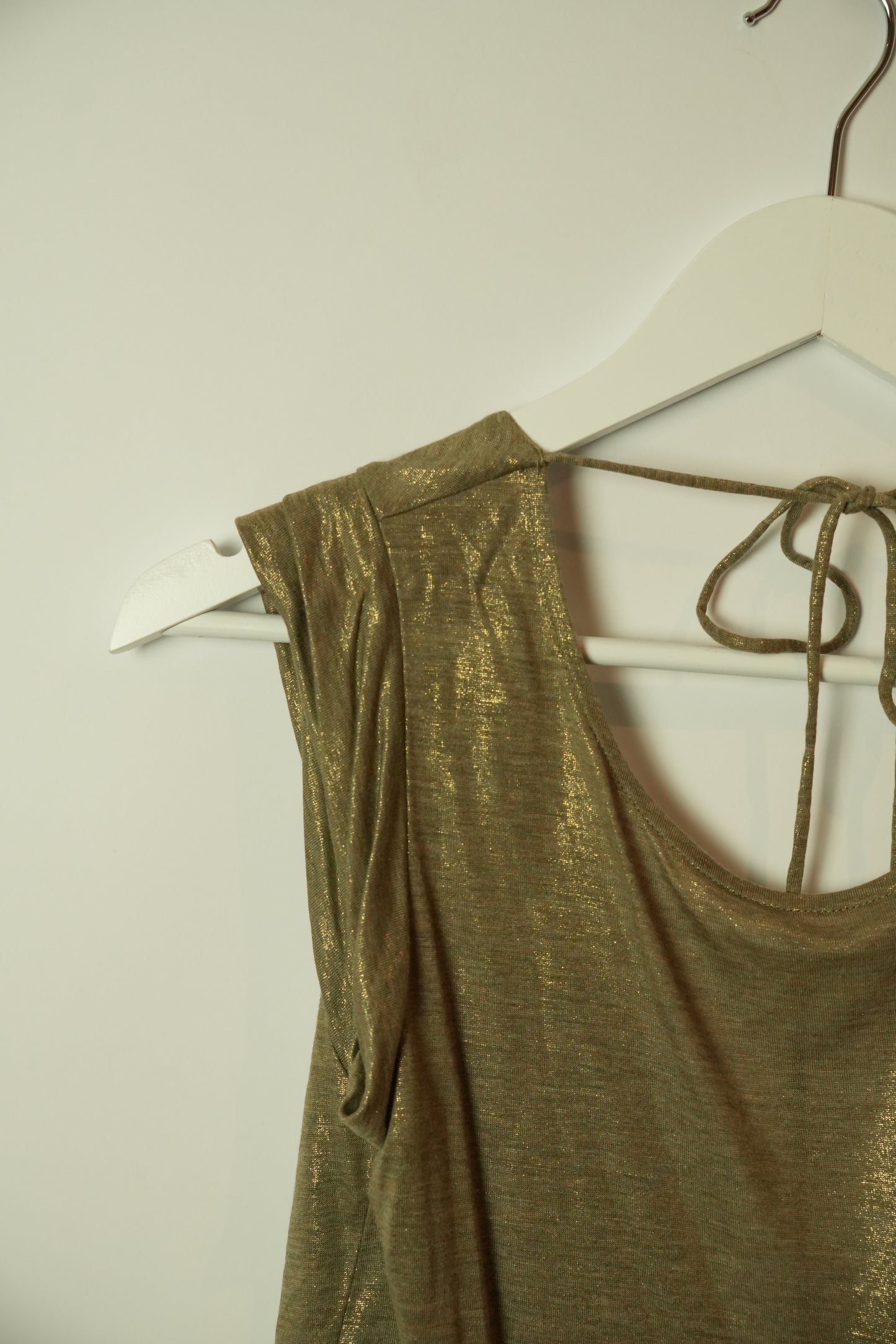 Vivienne Tam Metallic Tee w Low Back