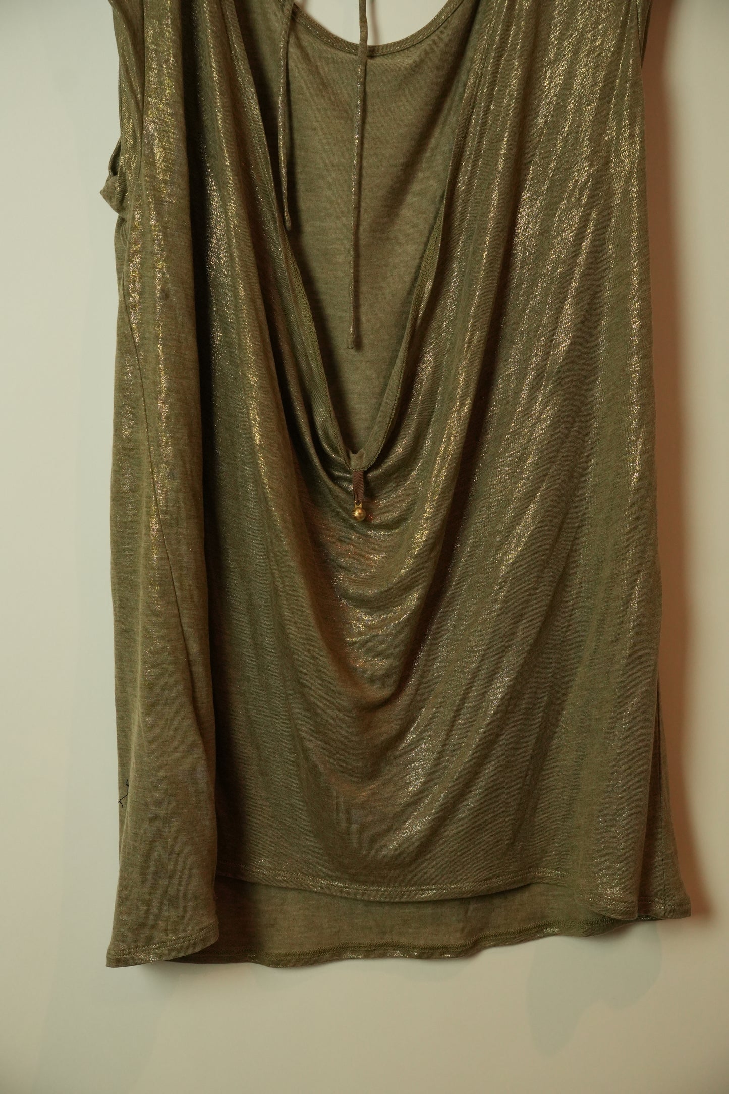 Vivienne Tam Metallic Tee w Low Back