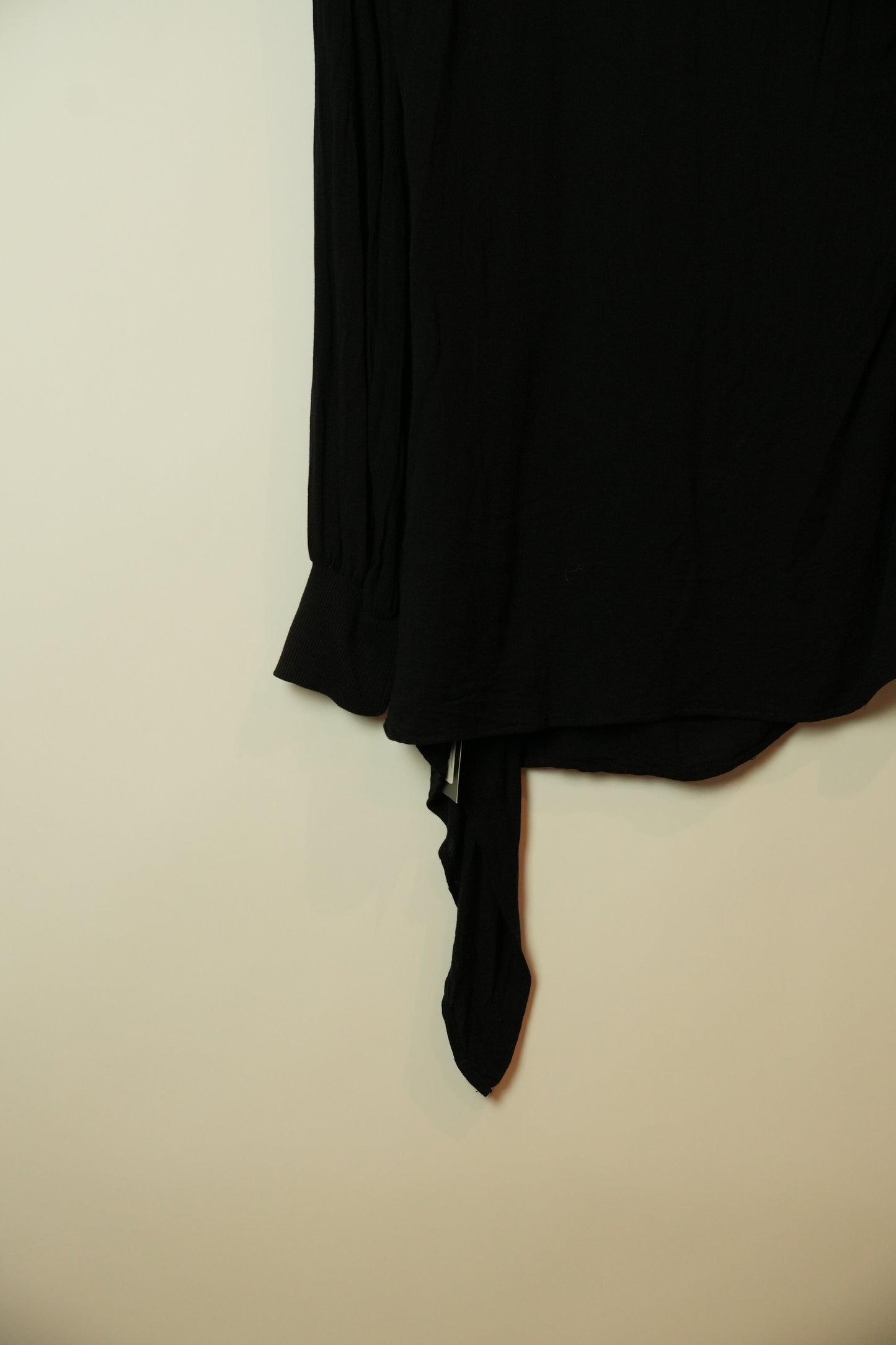 Cop Copine Black Assymetrical Button Down Blouse