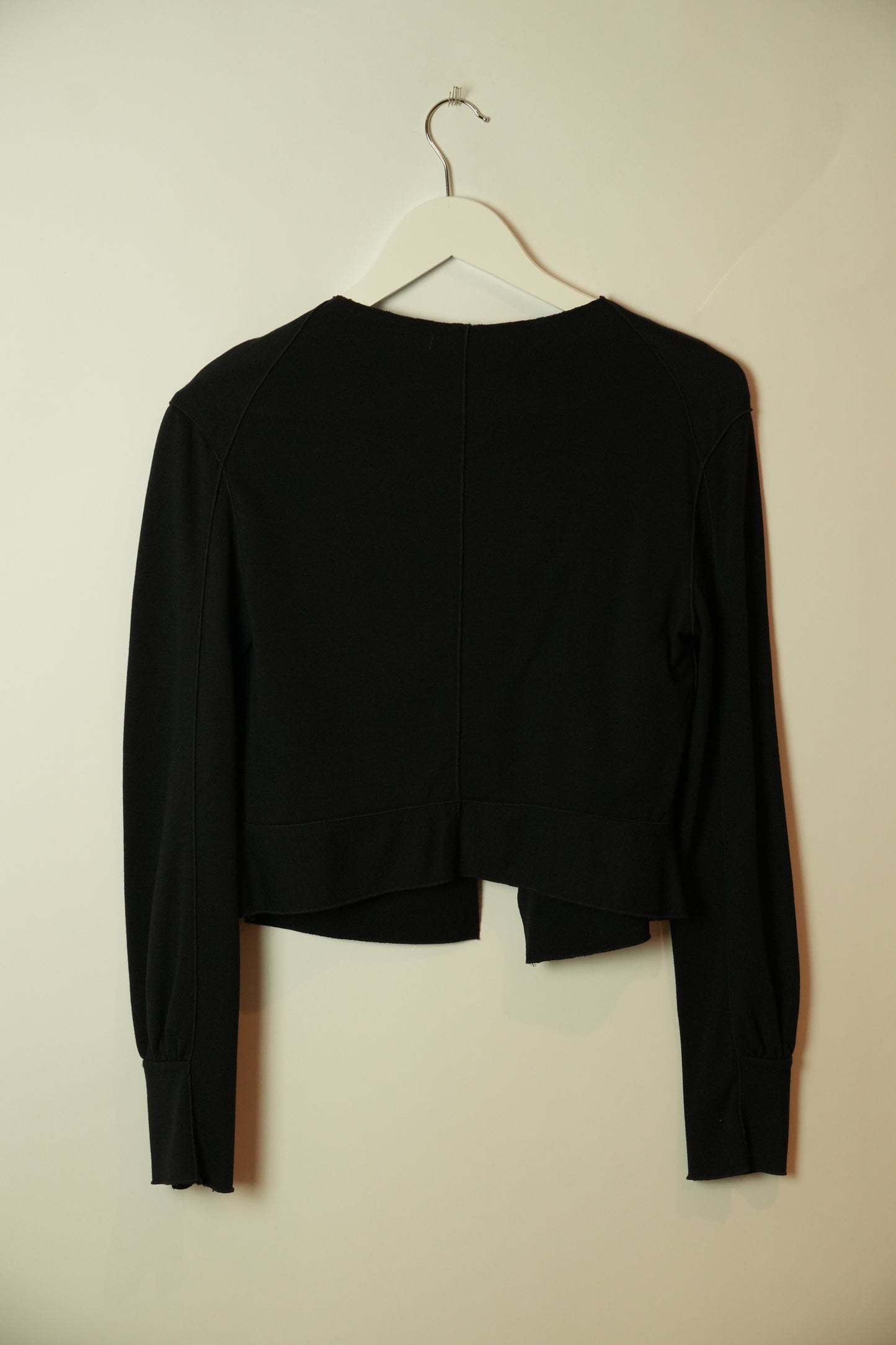 Yves Saint Laurent Assymetrical Black Cardigan
