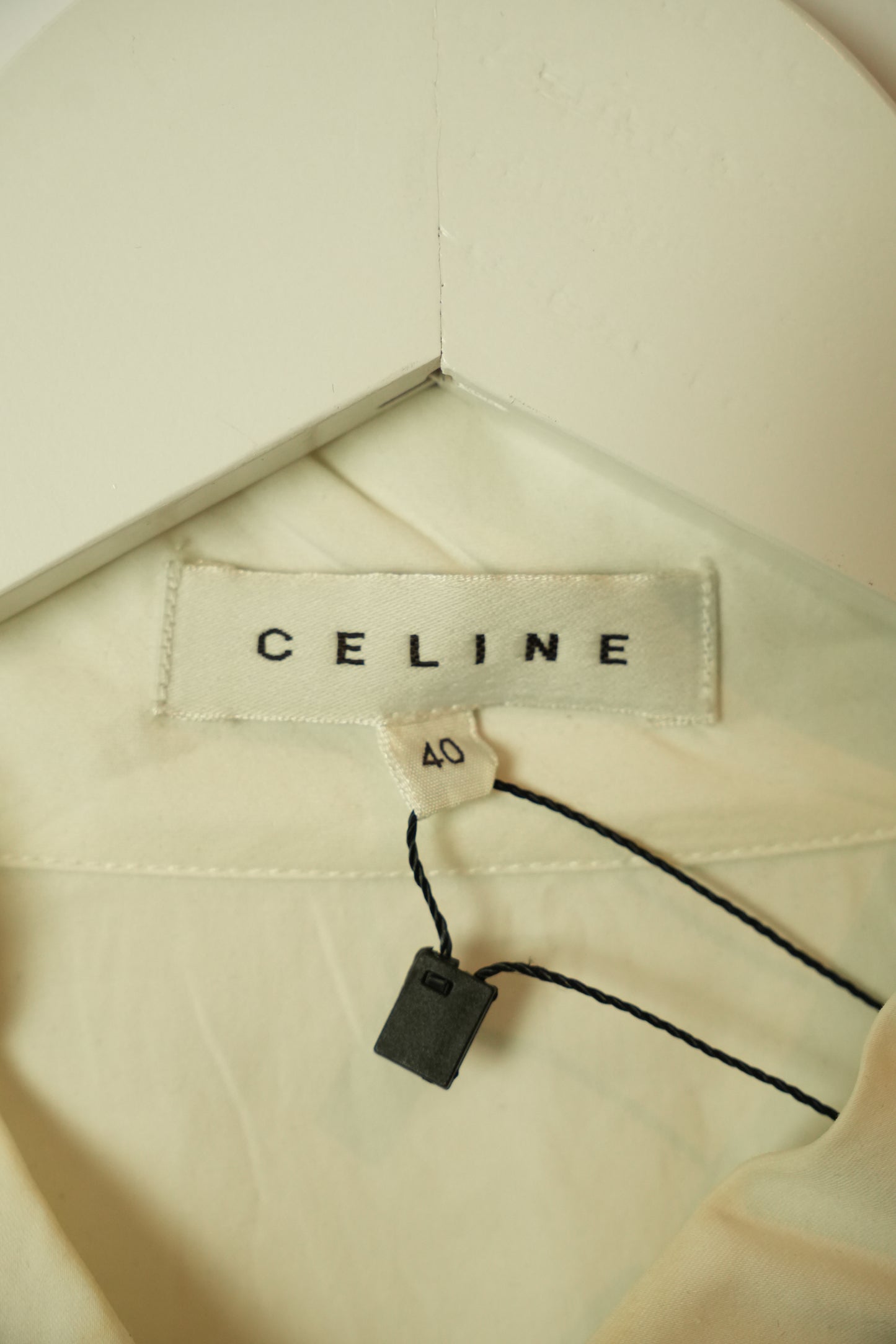 Celine Mandarin Collar Button Down Shirt