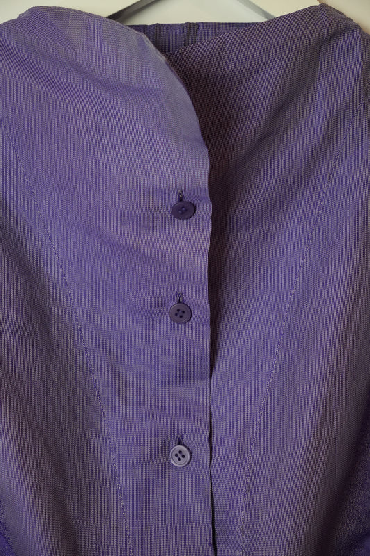 Issey Miyake Ruched Peplum SS Shirt