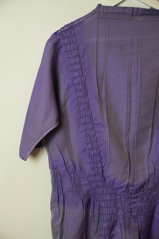 Issey Miyake Ruched Peplum SS Shirt