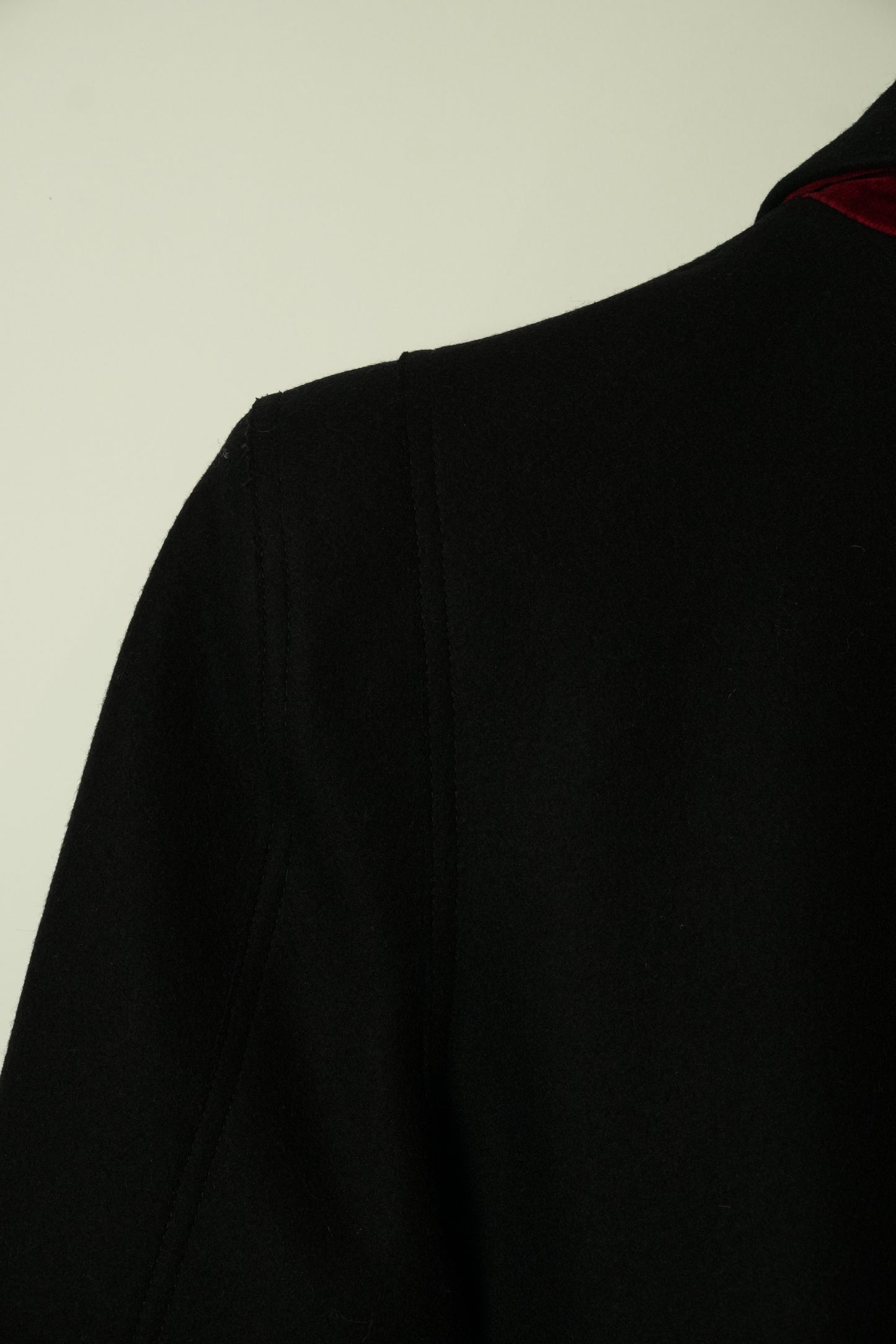 Jean Paul Gaultier Classique Velvet Double Breasted Wool Coat