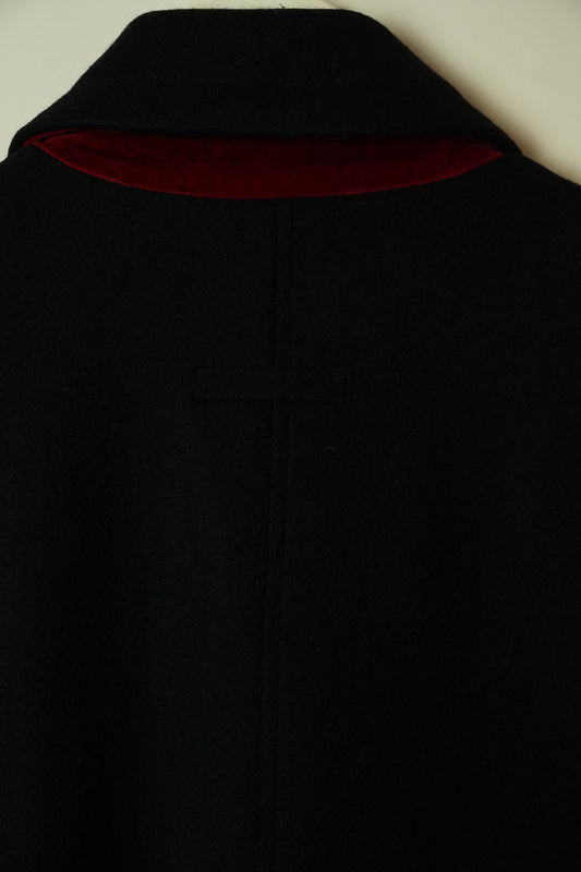 Jean Paul Gaultier Classique Velvet Double Breasted Wool Coat