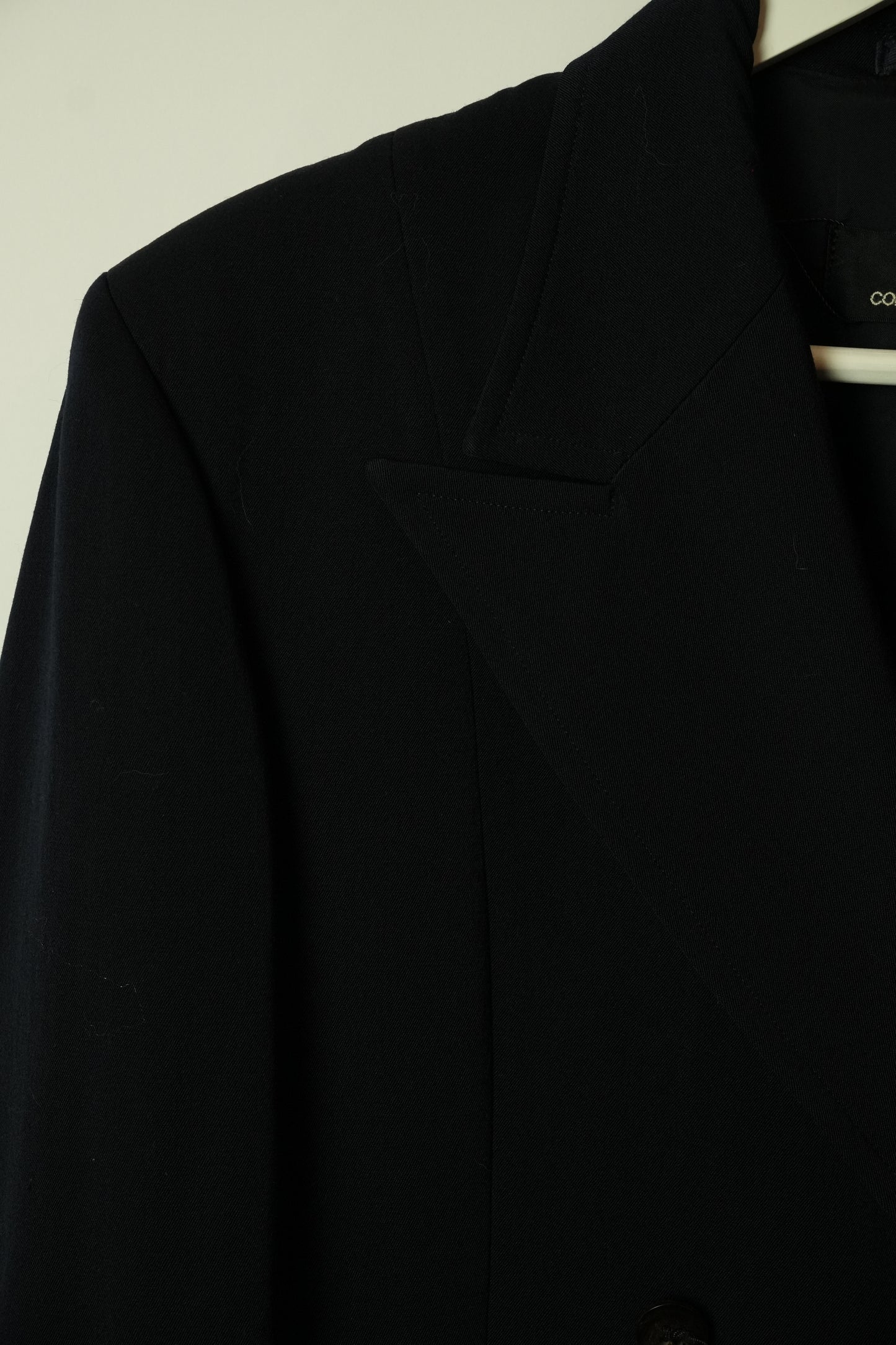 Tricot Comme Des Garcons Peak Lapel Double Breasted Long Coat Dress