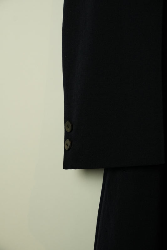 Tricot Comme Des Garcons Peak Lapel Double Breasted Long Coat Dress
