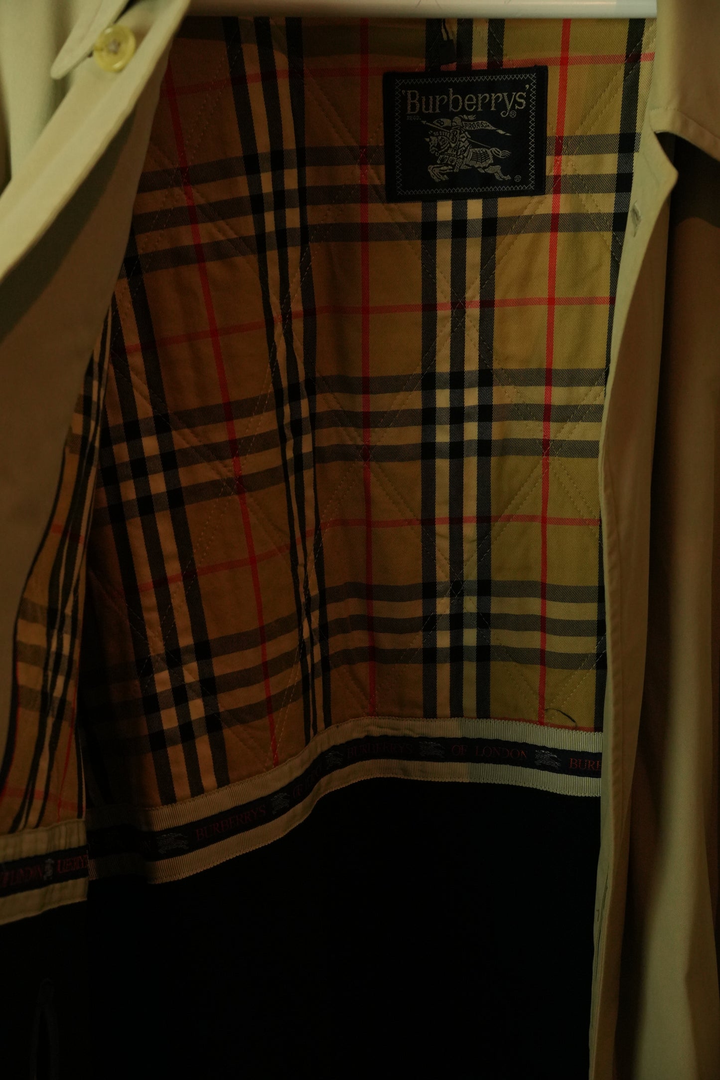 Burberrys Long Trench Coat Single Breasted