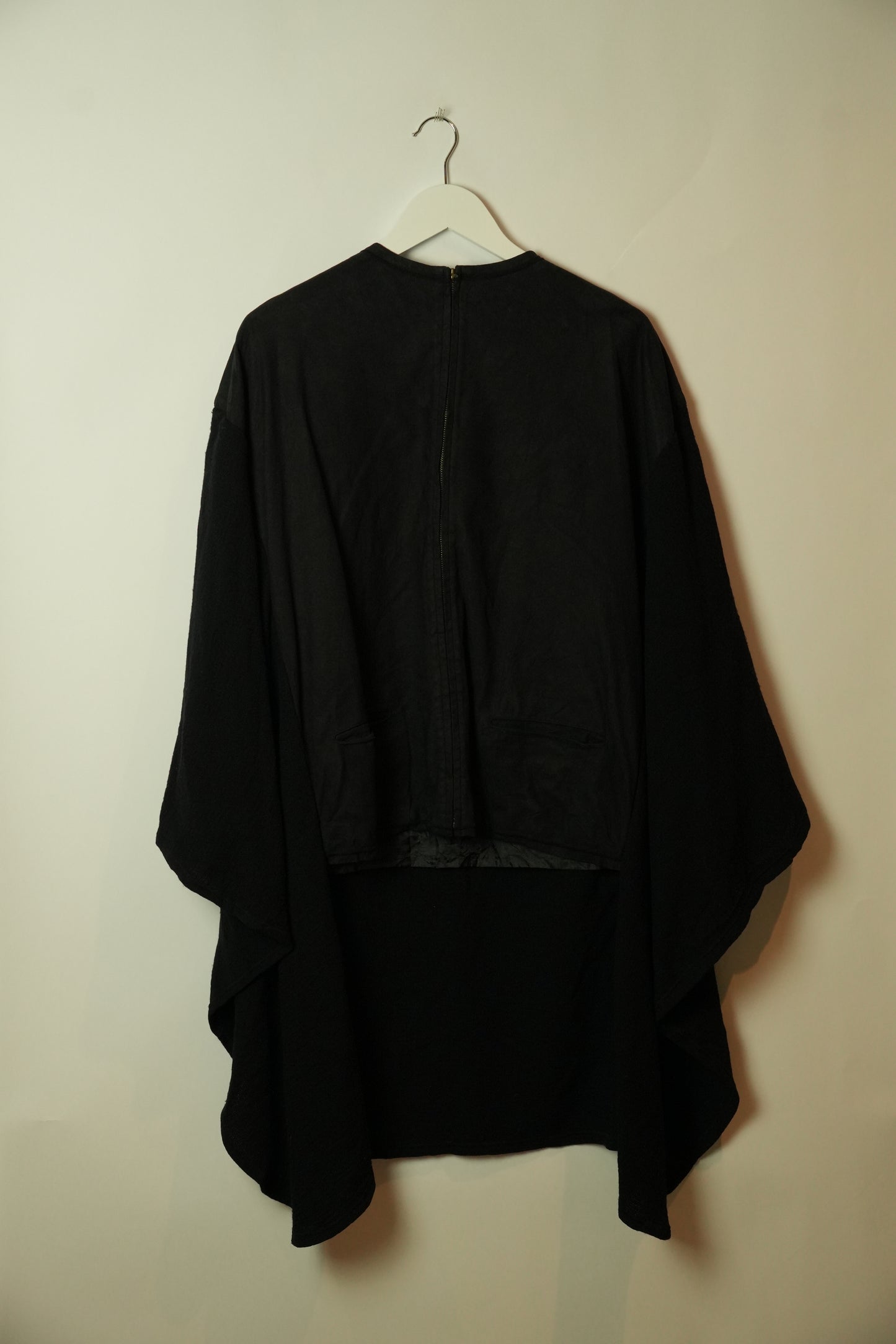 Jean Paul Gaultier Batwing Suede Like Assymetrical Jacket