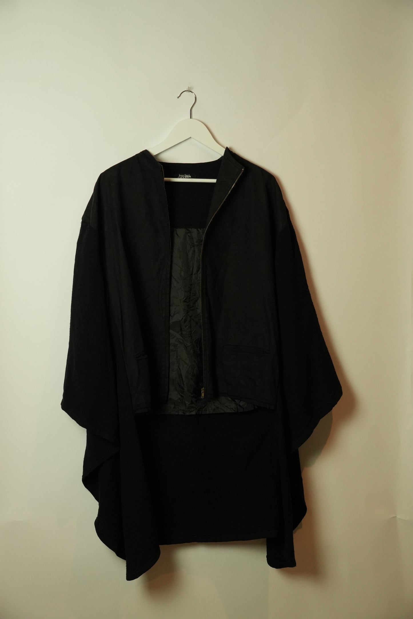 Jean Paul Gaultier Batwing Suede Like Assymetrical Jacket