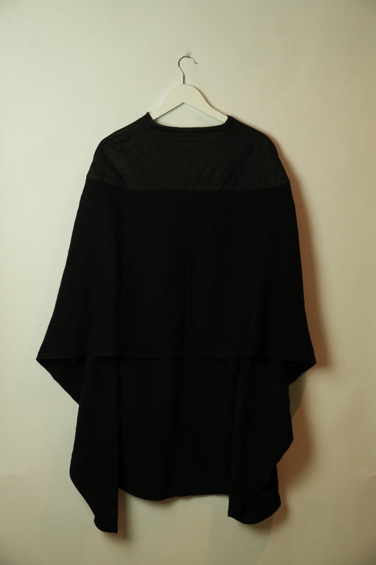 Jean Paul Gaultier Batwing Suede Like Assymetrical Jacket