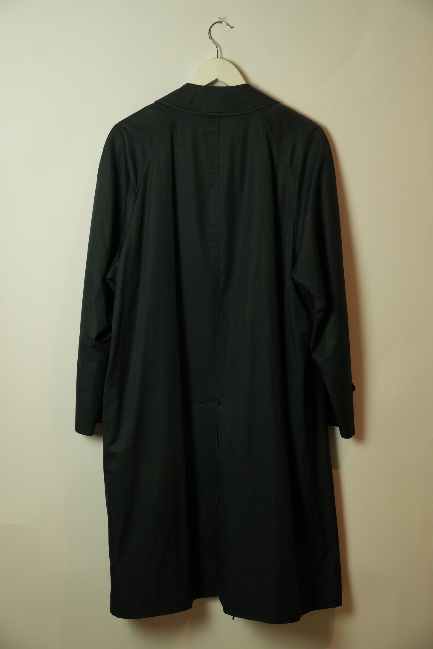 Burberry Button Down Navy Trench Coat
